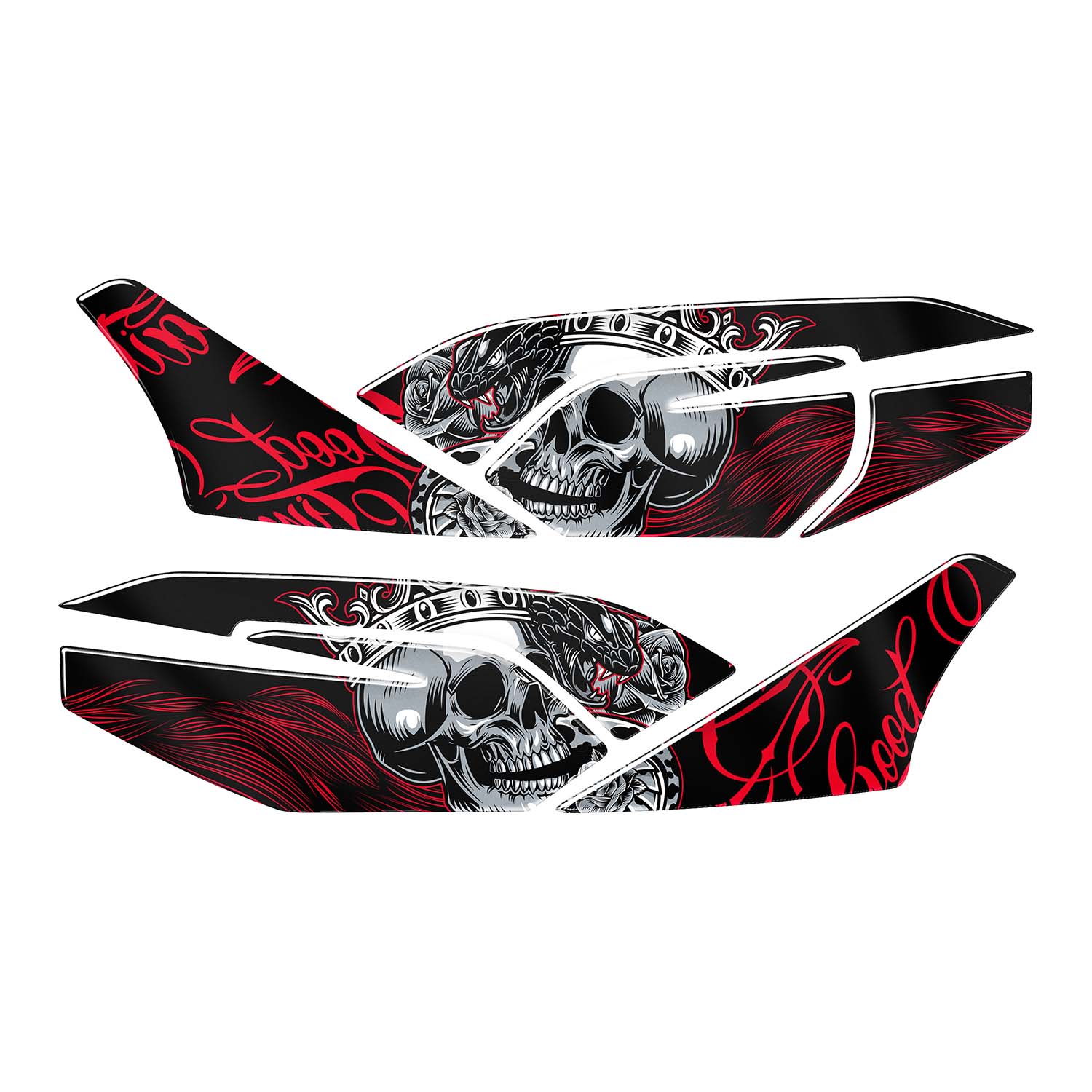 Honda PCX Phantom Lord Yan Pad Set (2021-2024) #renk_kırmızı