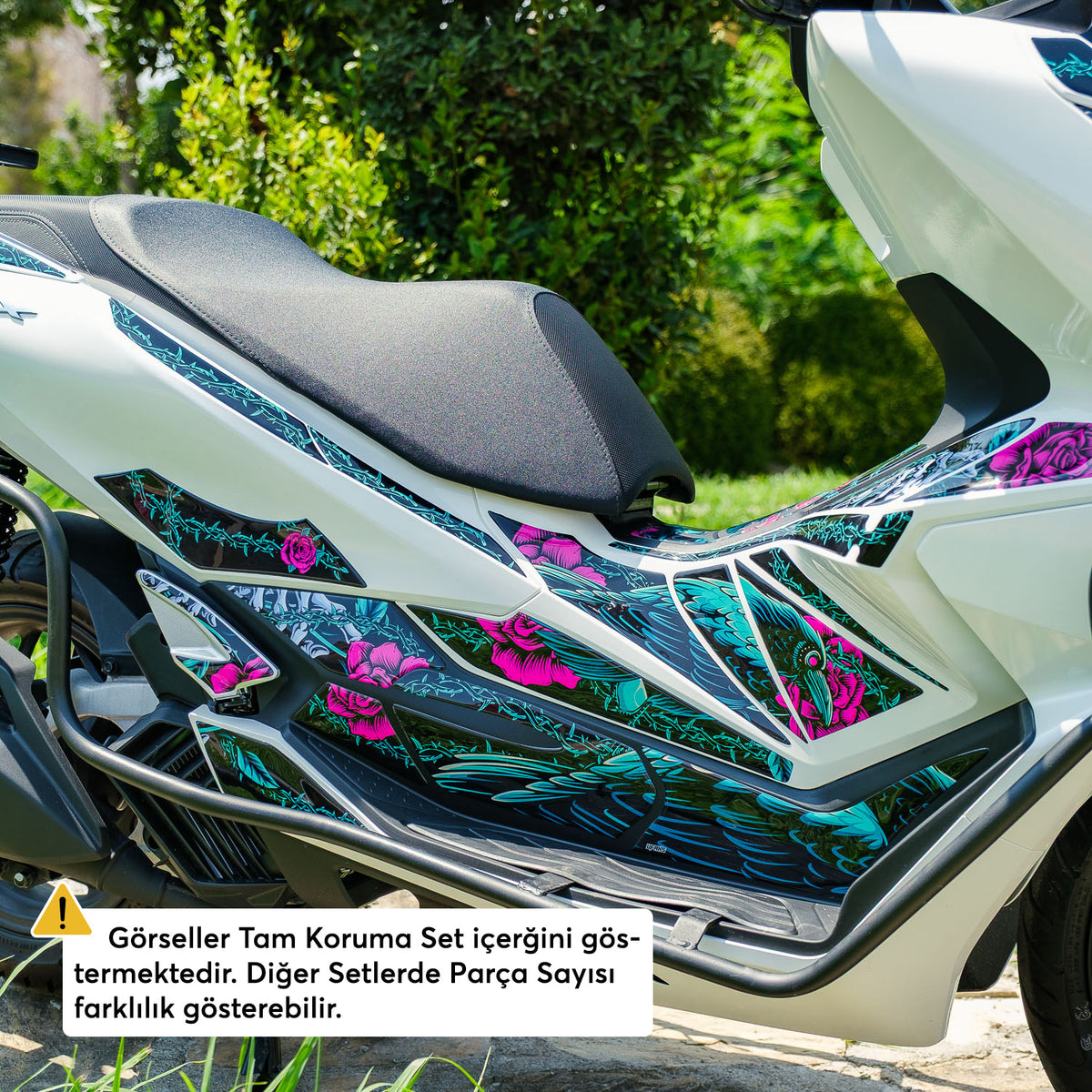 Honda PCX Raven & Rose Tank Pad Set (2025-2026)