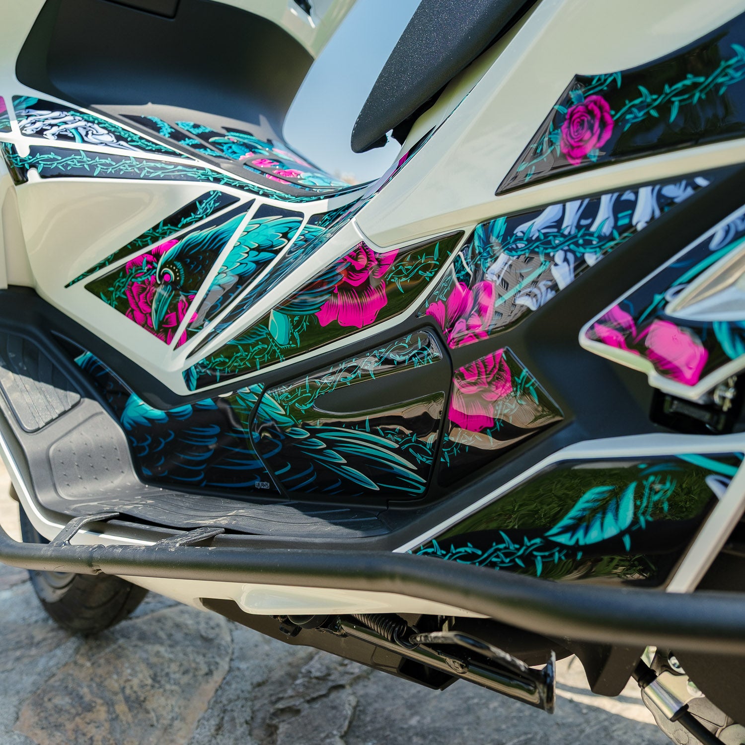 Honda PCX Raven & Rose Tank Pad Set (2025-2026)
