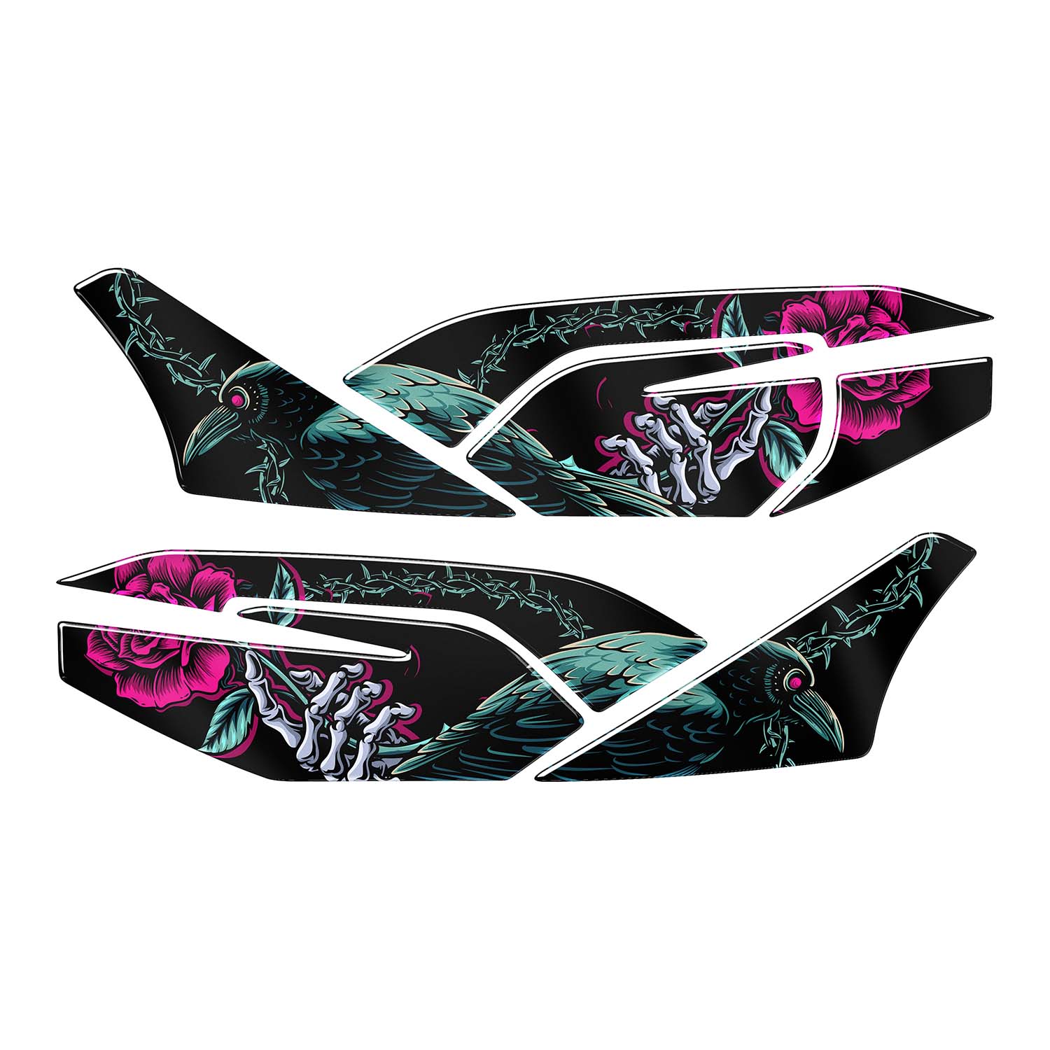 Honda PCX Raven & Rose Yan Pad Set (2021-2024)