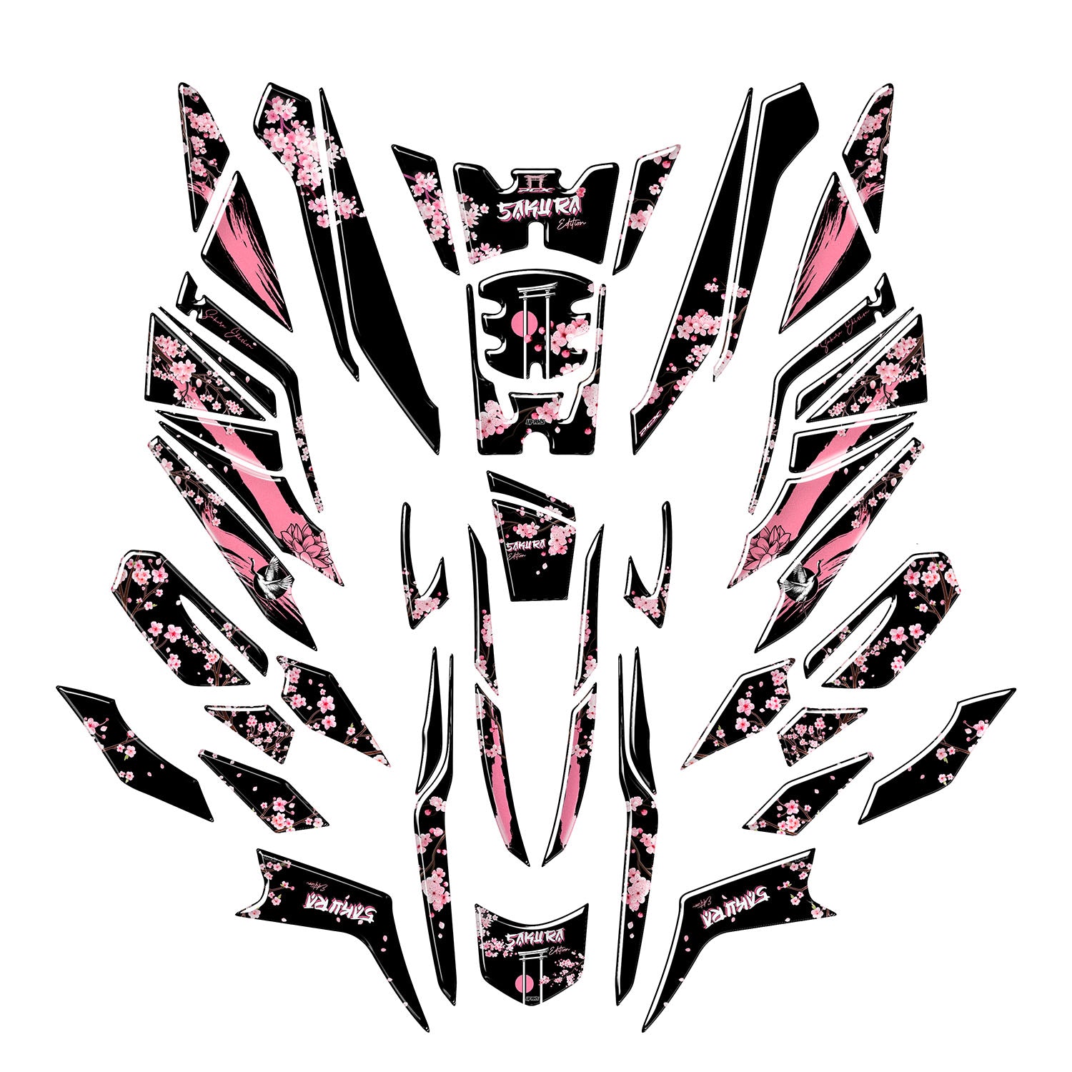 Honda PCX Sakura Edition Tank Pad Set (2025) #set_tam koruma set #renk_pembe
