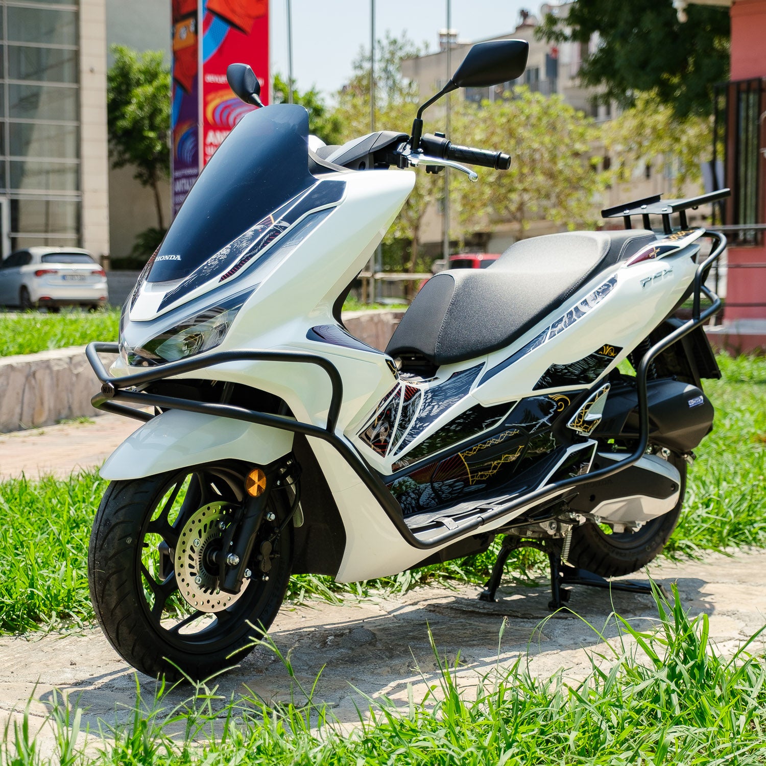 Honda PCX Scarlet Wing Tank Pad Set (2025)