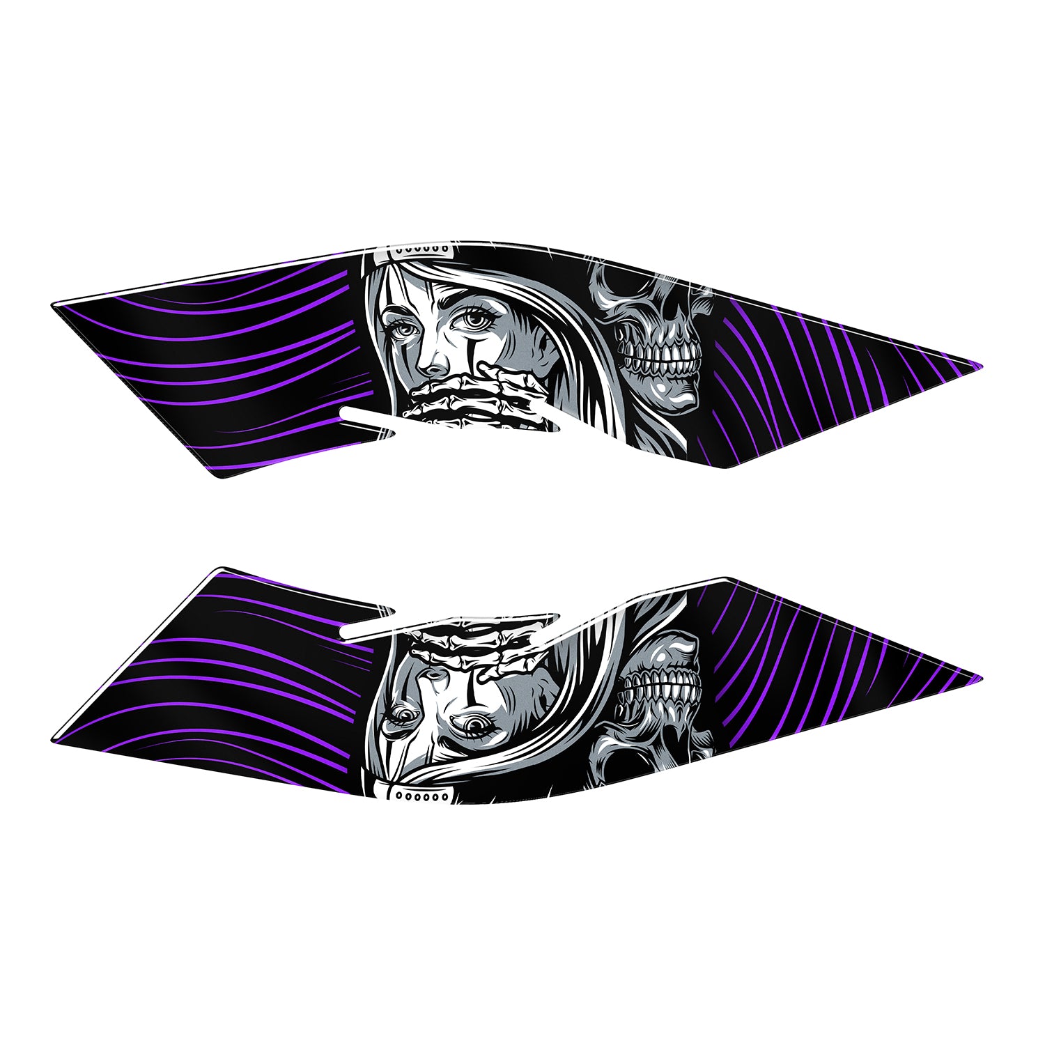 Honda PCX Shadow Queen Ayak Yan Pad Set (2021-2024) #renk_mor