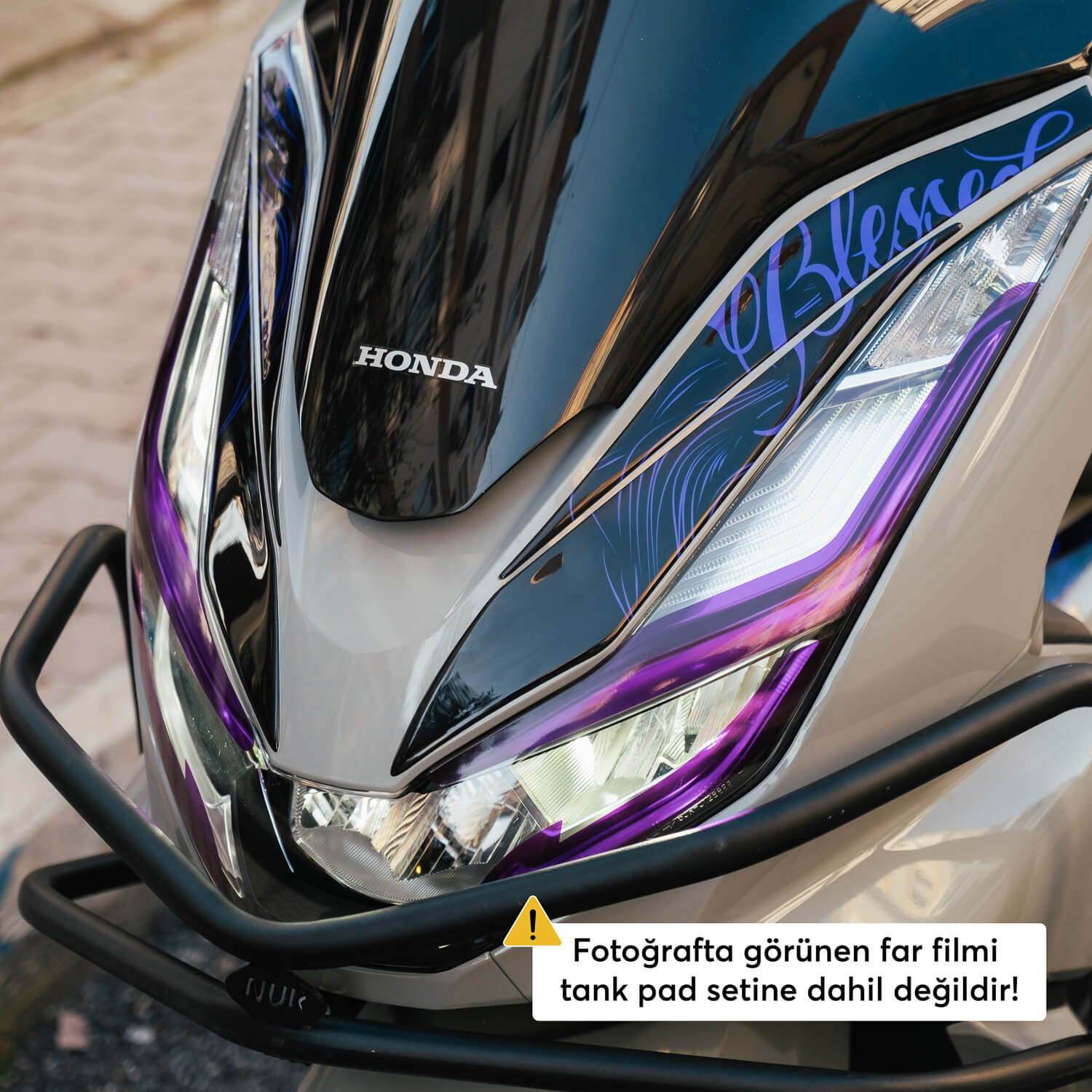 Honda PCX Shadow Queen Tank Pad Set (2021-2024)