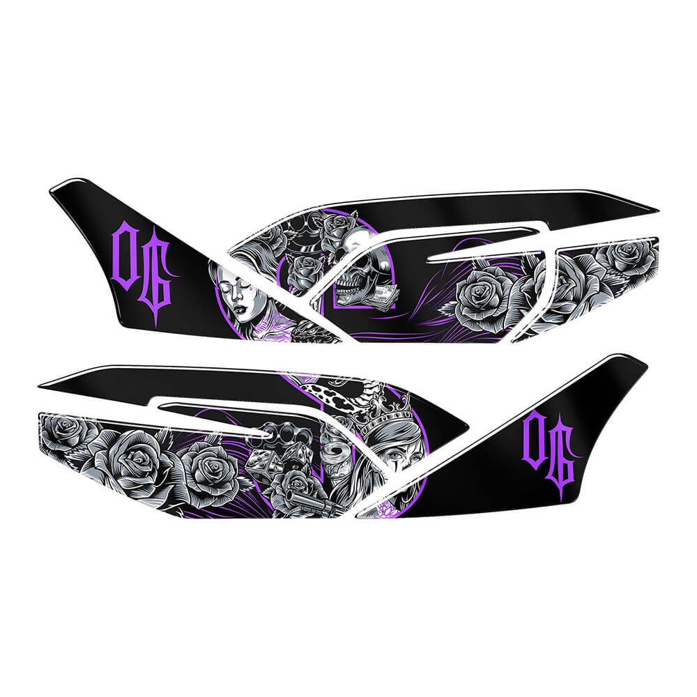 Honda PCX Shadow Queen Yan Pad Set (2021-2024) #renk_mor