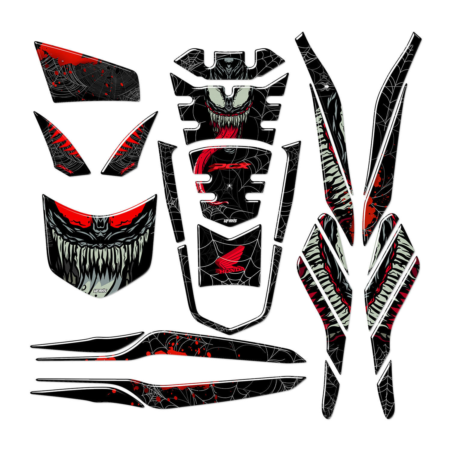 Honda PCX Venom Tank Pad Set (2021-2024)