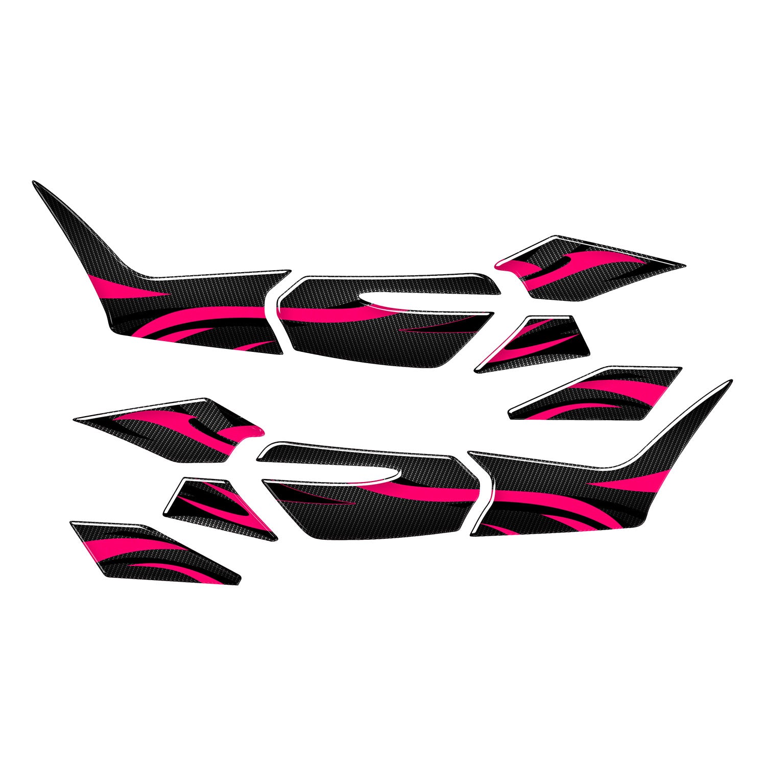 Honda PCX Aesthetic Lines Tank Pad Set (2025) Depo Pad #set_yan pad set #renk_florasan pembe
