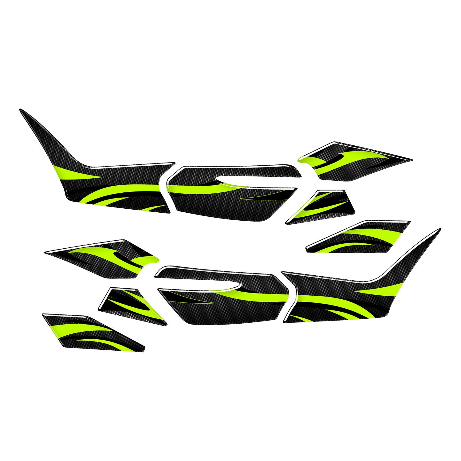 Honda PCX Aesthetic Lines Tank Pad Set (2025) Depo Pad #set_yan pad set #renk_florasan sarı