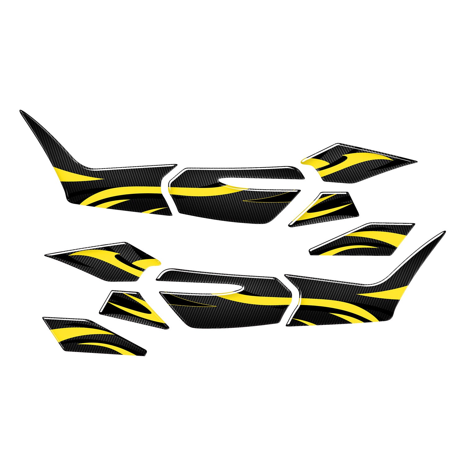 Honda PCX Aesthetic Lines Tank Pad Set (2025) Depo Pad #set_yan pad set #renk_sarı