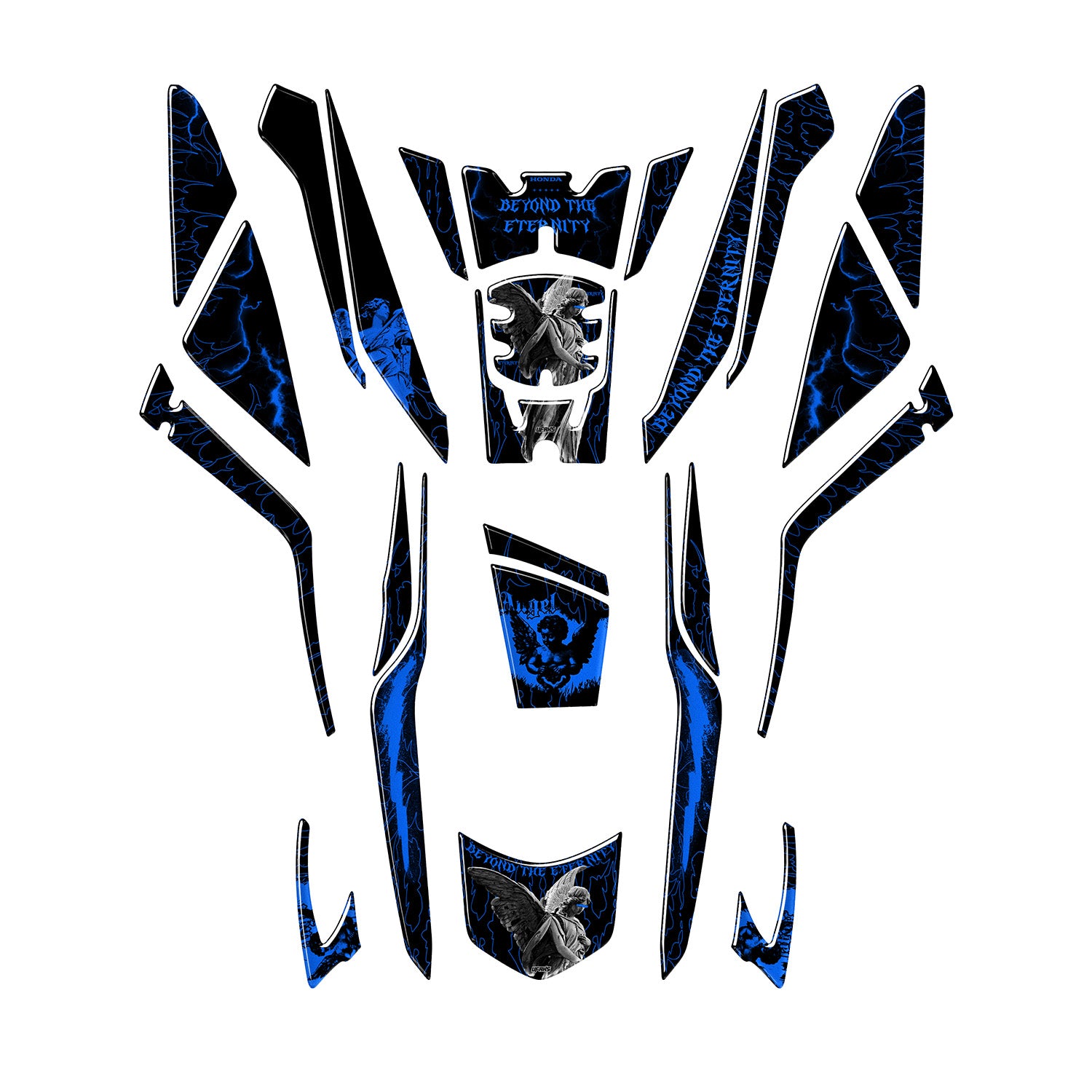 Honda PCX Beyond the Eternity Tank Pad Set (2025) #set_tank pad set #renk_mavi