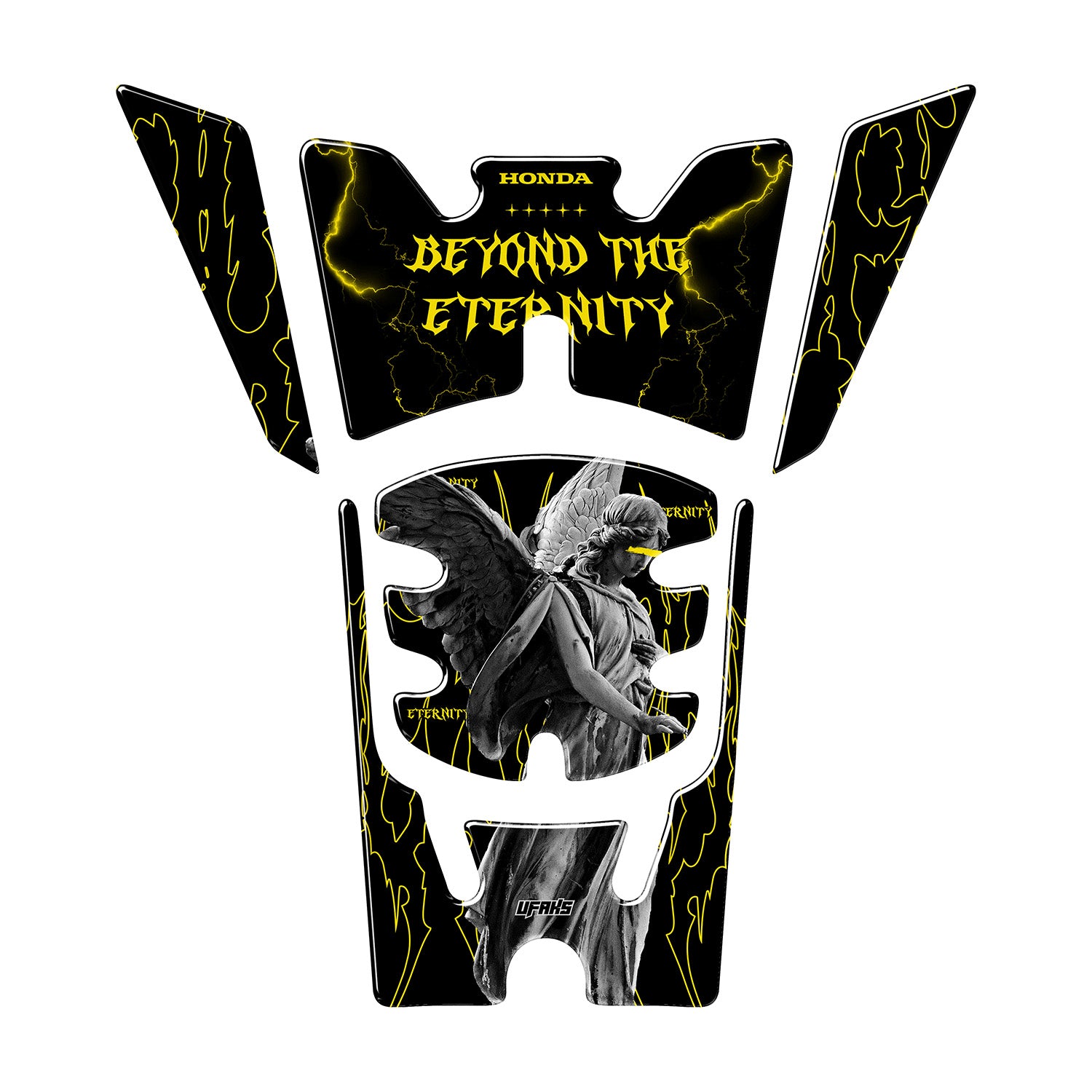 Honda PCX Beyond the Eternity Tank Pad Set (2025) #set_depo pad #renk_sarı