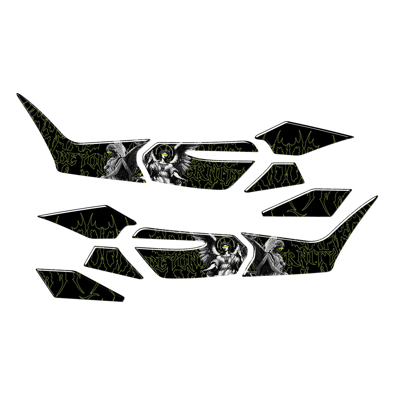 Honda PCX Beyond the Eternity Tank Pad Set (2025) #set_yan pad set #renk_florasan sarı