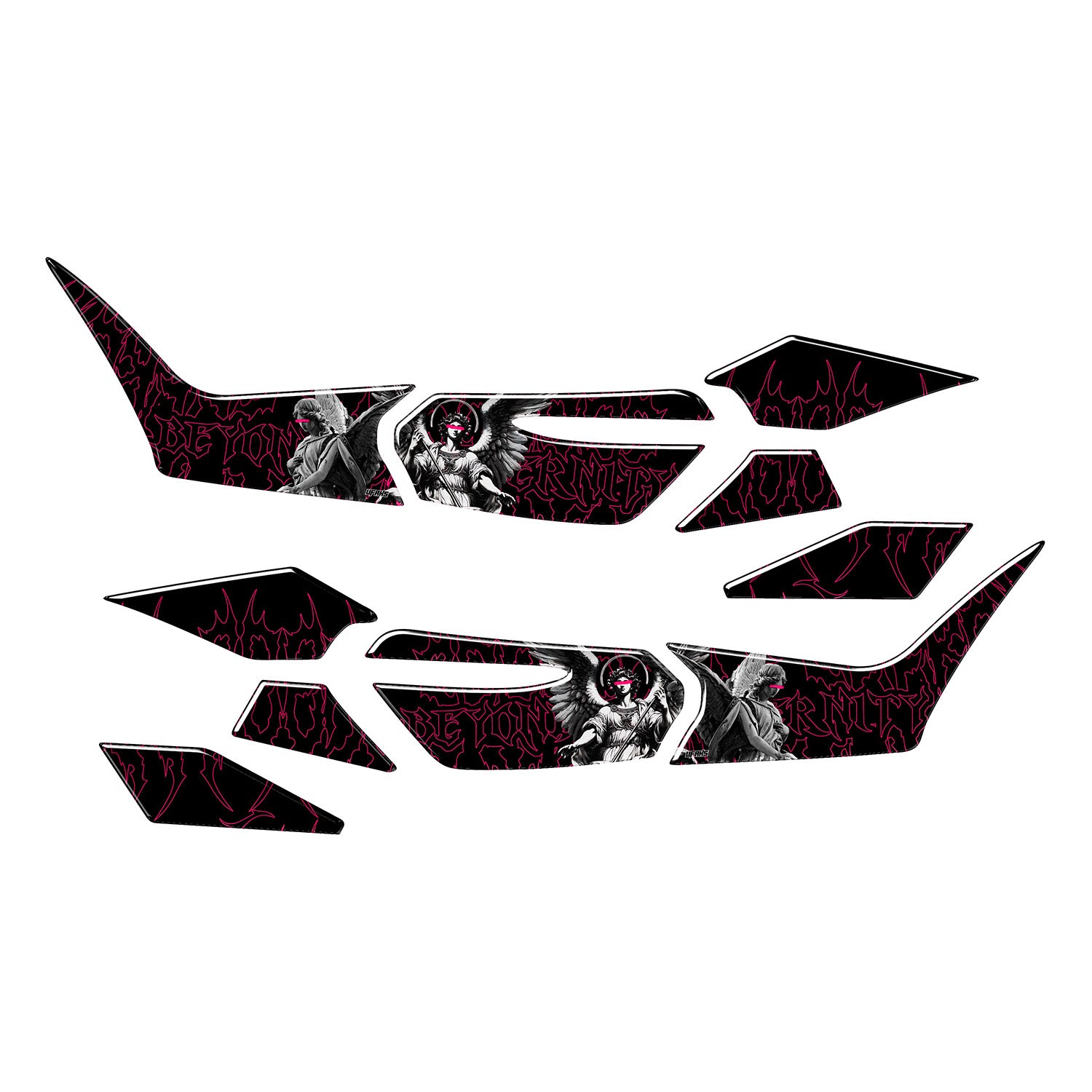 Honda PCX Beyond the Eternity Tank Pad Set (2025) #set_yan pad set #renk_florasan pembe