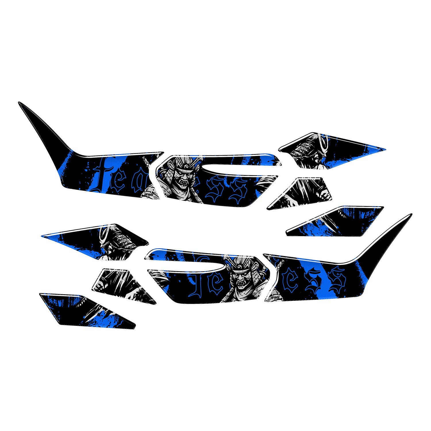 Honda PCX Fearless Warrior Tank Pad Set (2025) #set_yan pad set #renk_mavi