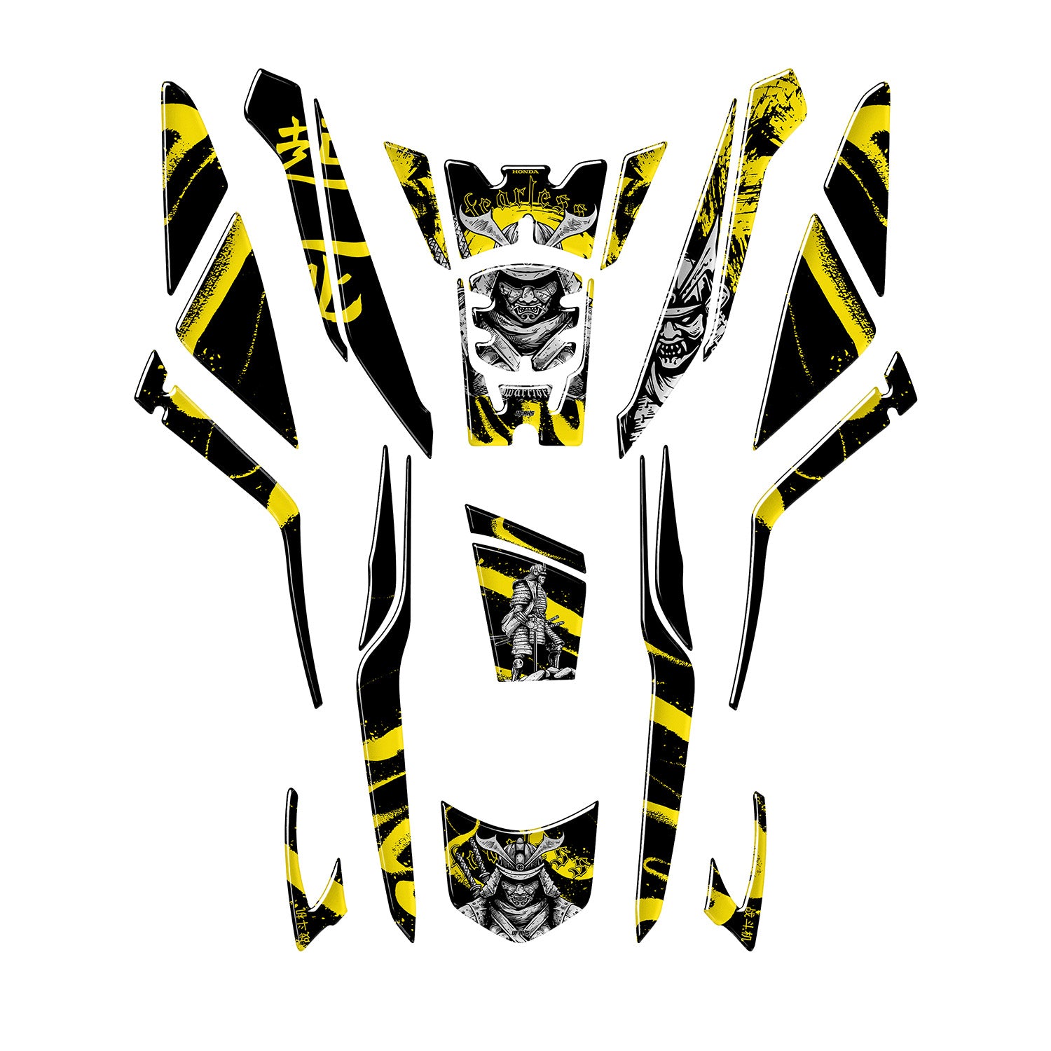 Honda PCX Fearless Warrior Tank Pad Set (2025) #set_tank pad set #renk_mor