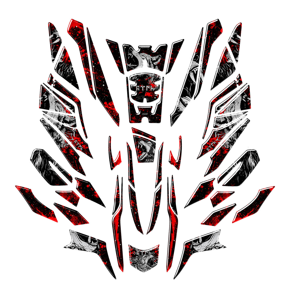 Honda PCX Gökbörü Tank Pad Set (2025-2026) #set_tam koruma set