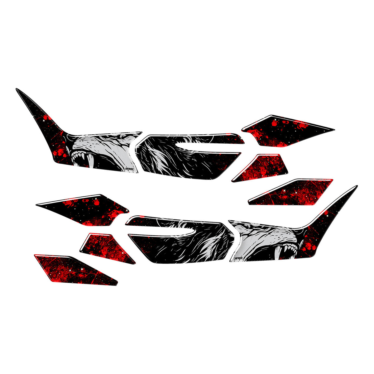 Honda PCX Gökbörü Tank Pad Set (2025-2026) #set_yan pad set