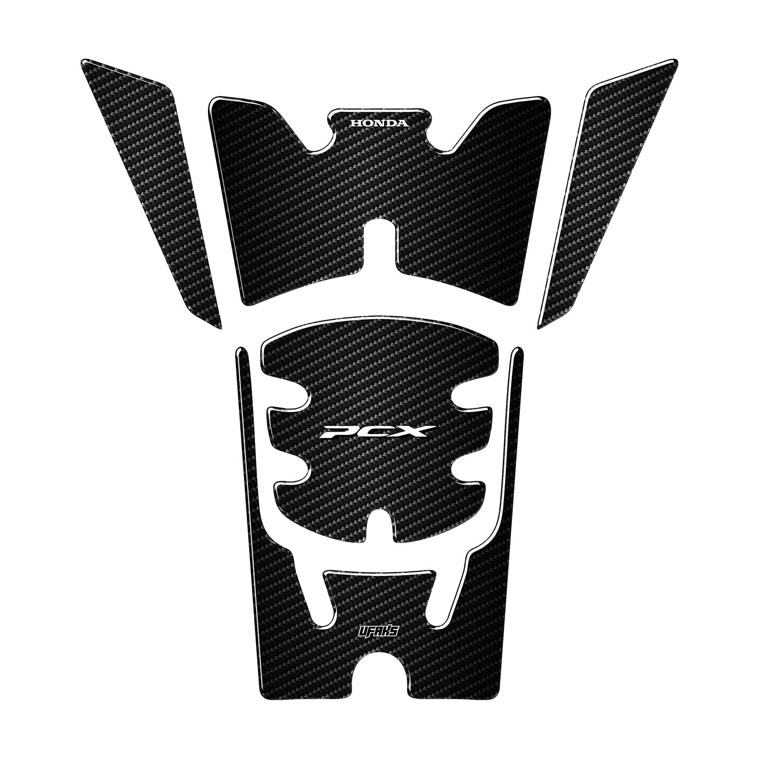 Honda PCX Karbon Tasarımlı Tank Pad Set (2025) #set_depo pad