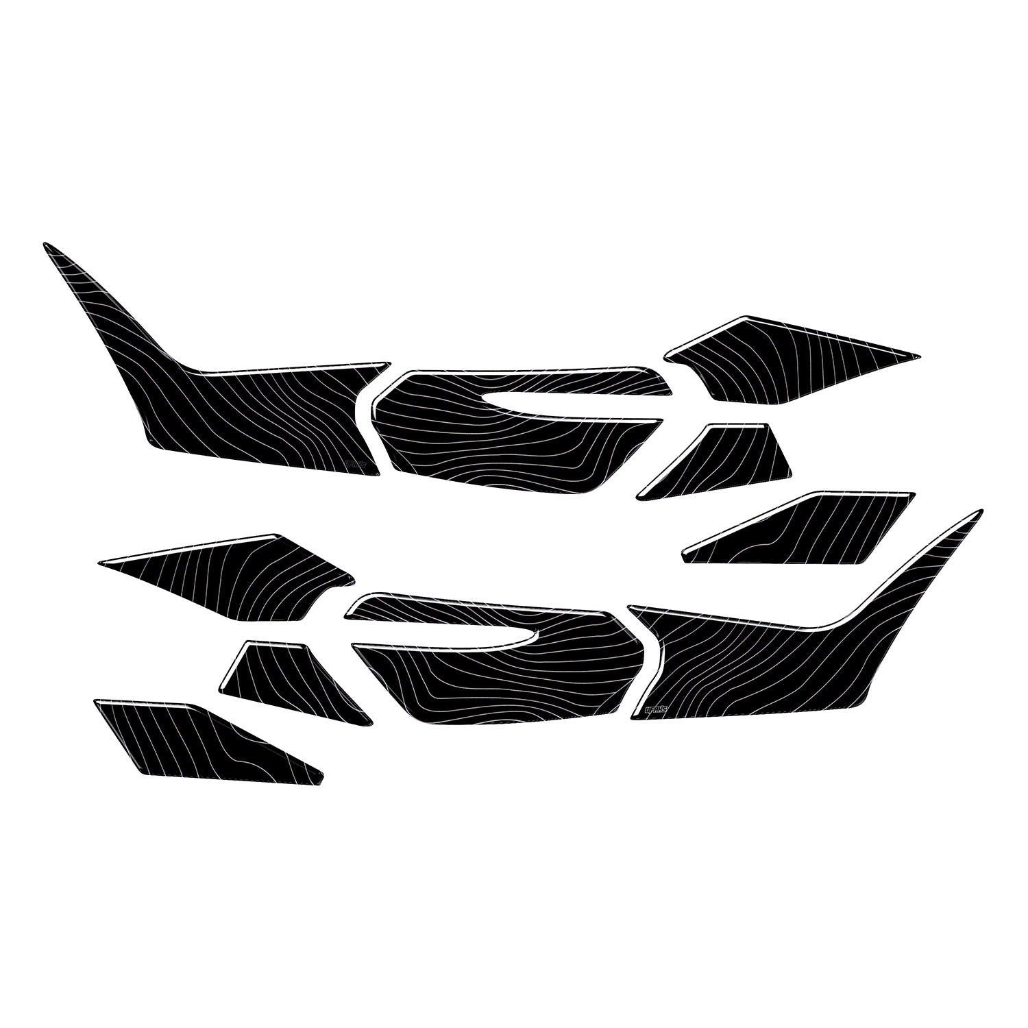 Honda PCX Kemal Atatürk Tank Pad Set (2025) #set_yan pad set #renk_gümüş