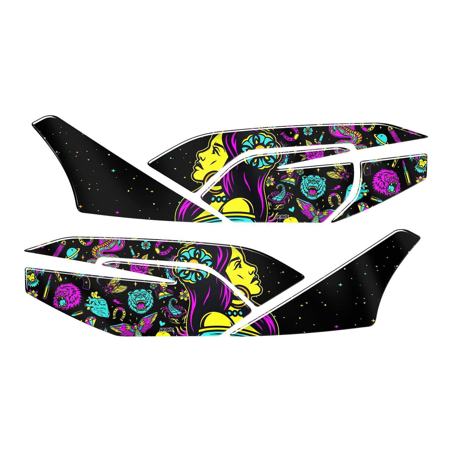 Honda PCX Neon Yan Pad Set (2021-2024) #renk_sarı