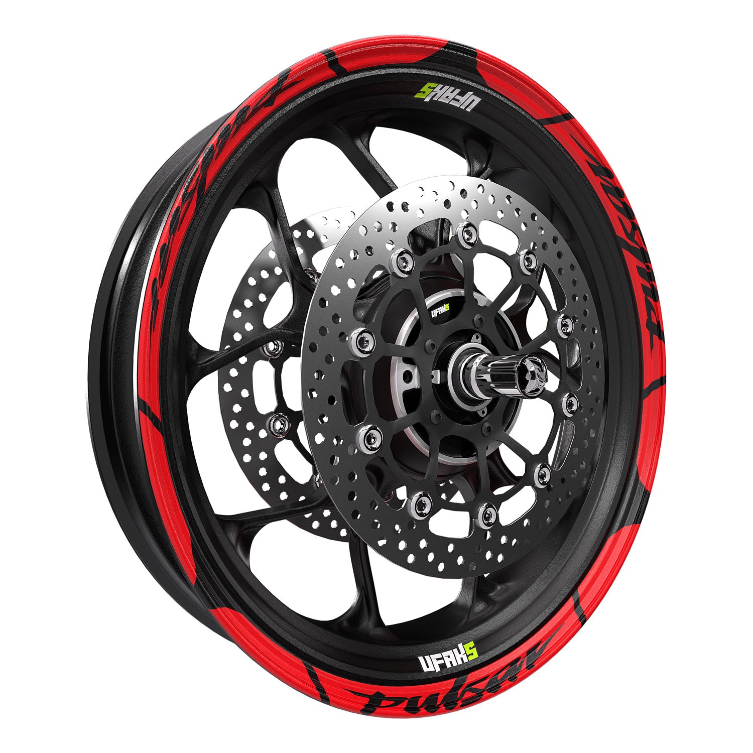 Bajaj Pulsar Jant Şeridi #renk_fosforlu kırmızı