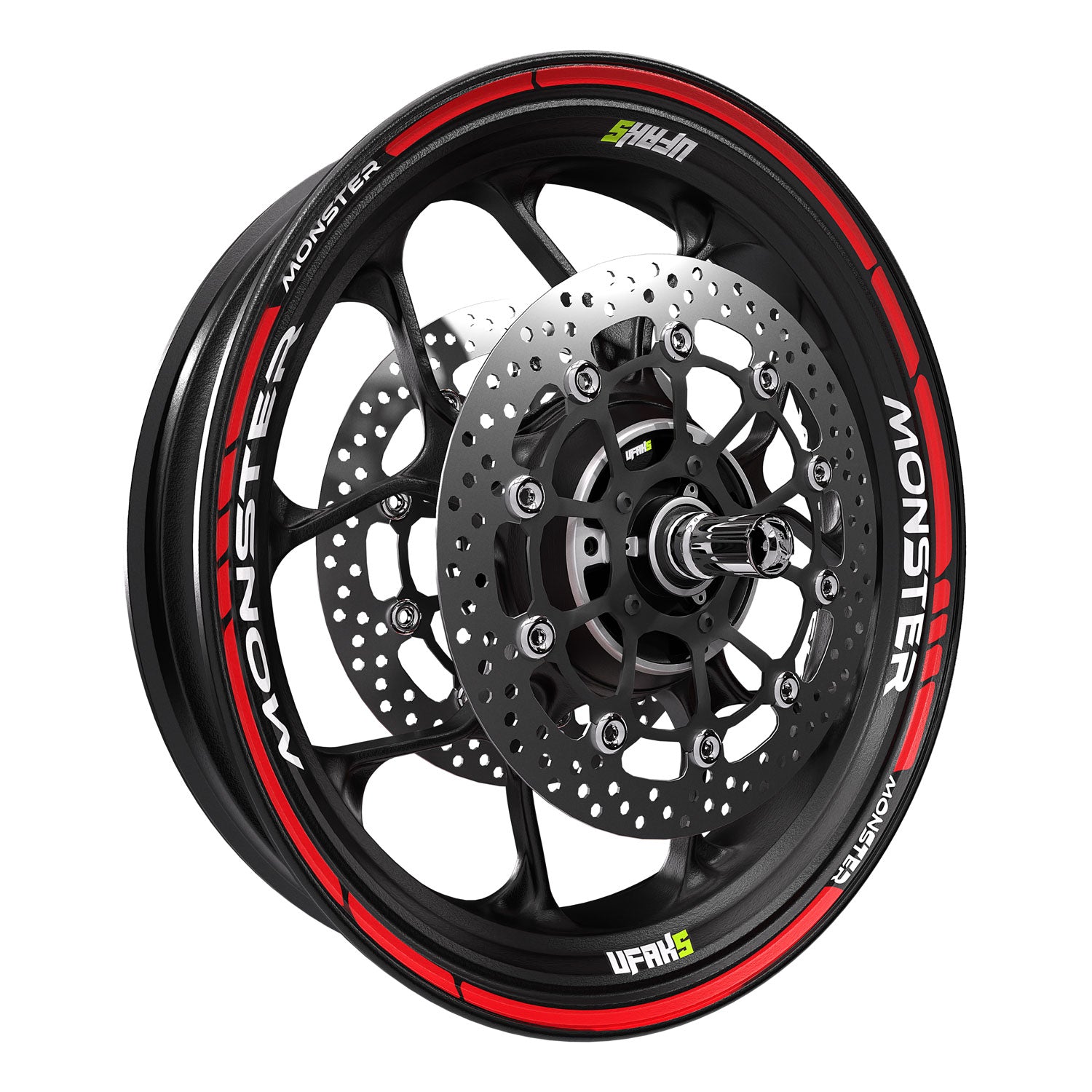Monster Racing Jant Şeridi #renk_fosforlu kırmızı