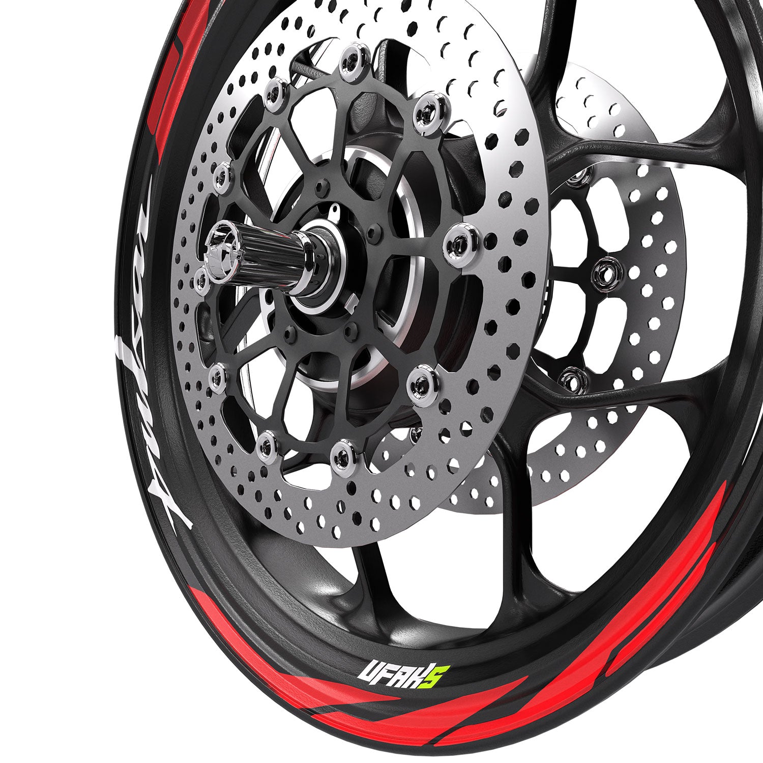 Bajaj Pulsar Tasarımlı Jant Şeridi #renk_fosforlu kırmızı