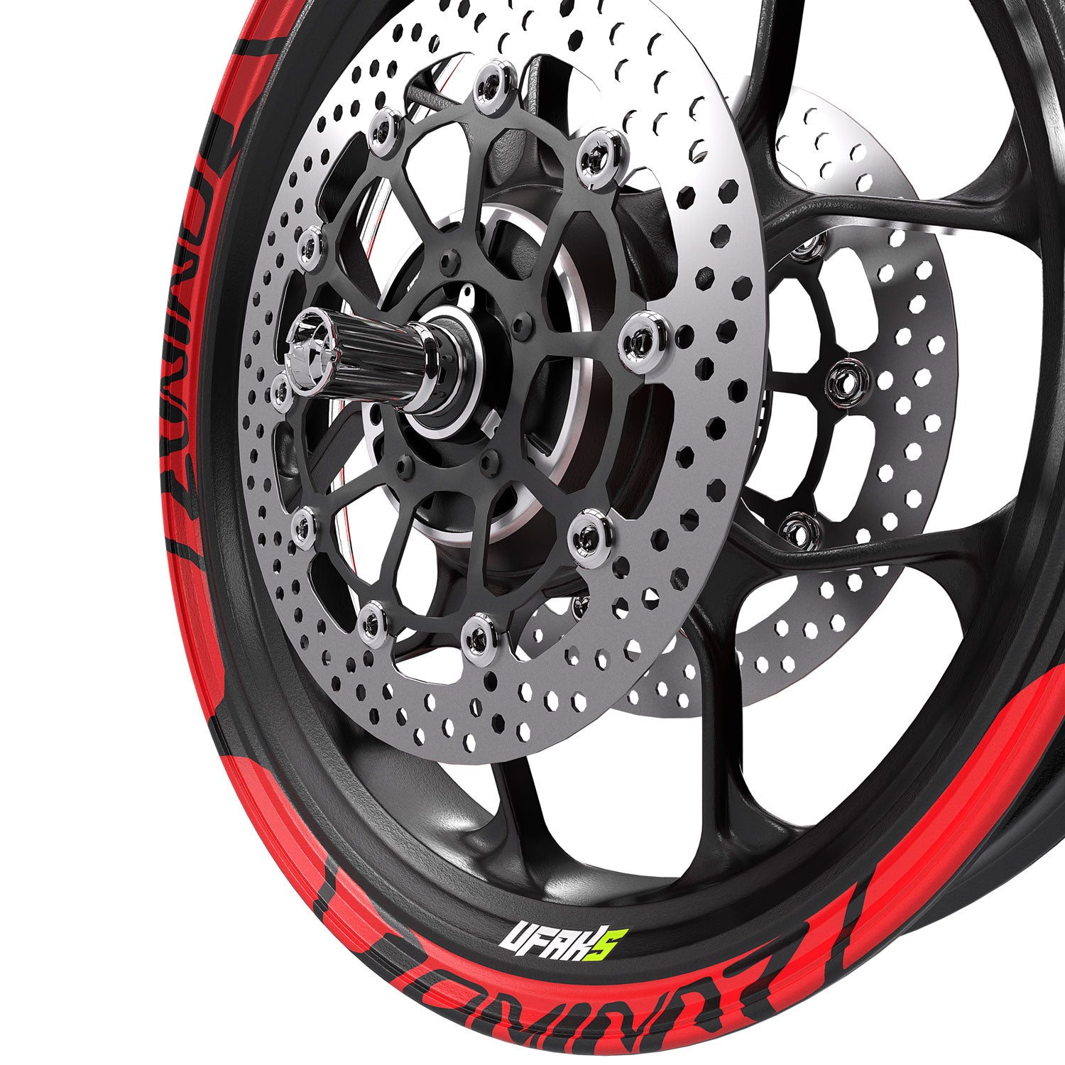 Bajaj Dominar Jant Şeridi #renk_fosforlu kırmızı