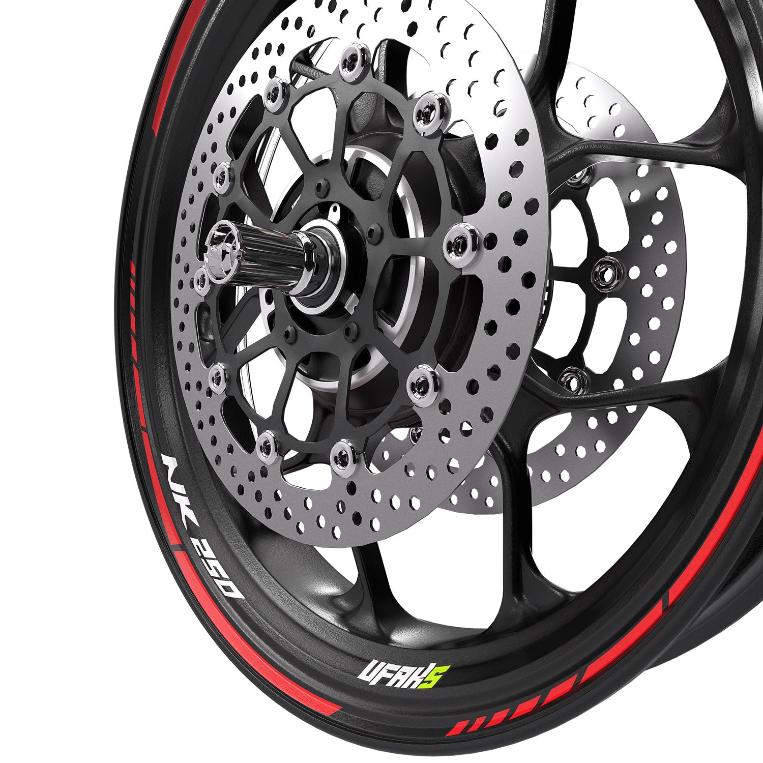 CFMOTO 250 NK Jant Şeridi #renk_fosforlu kırmızı