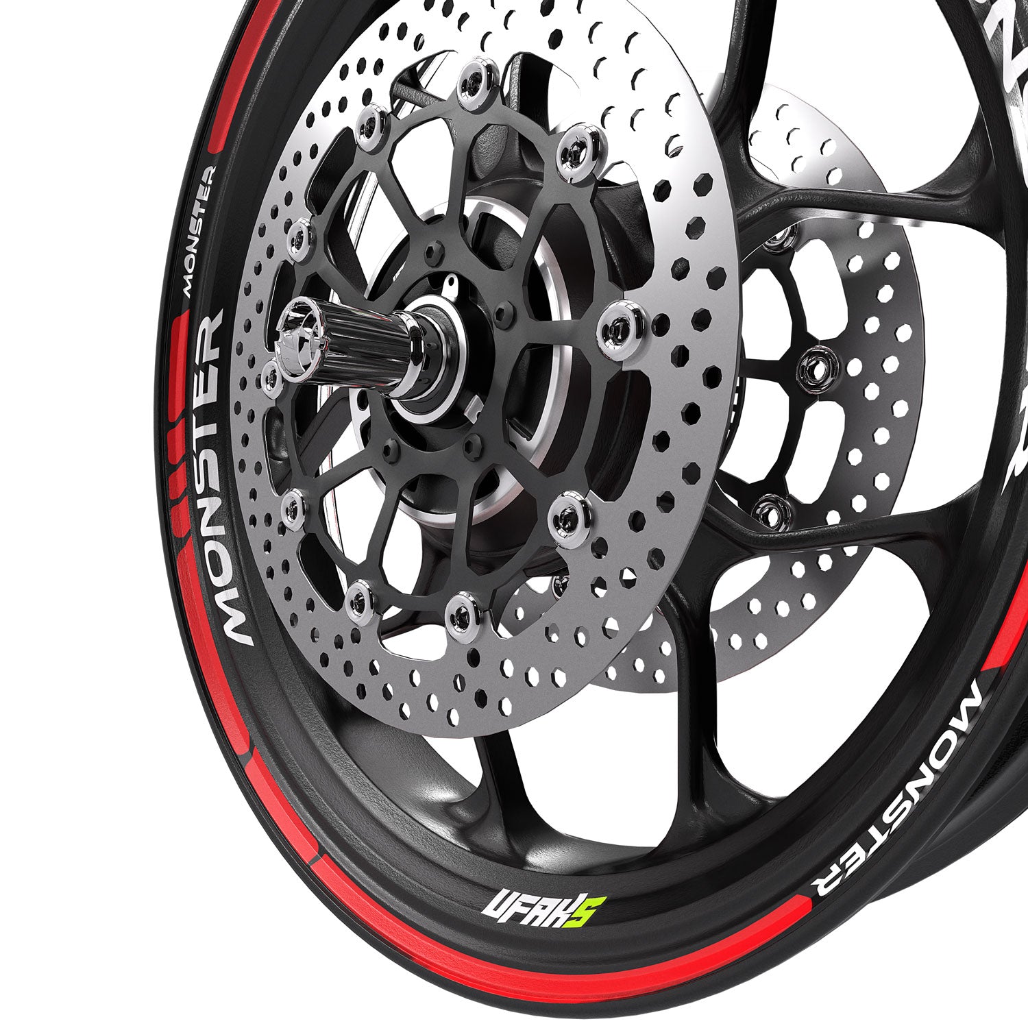 Monster Racing Jant Şeridi #renk_fosforlu kırmızı