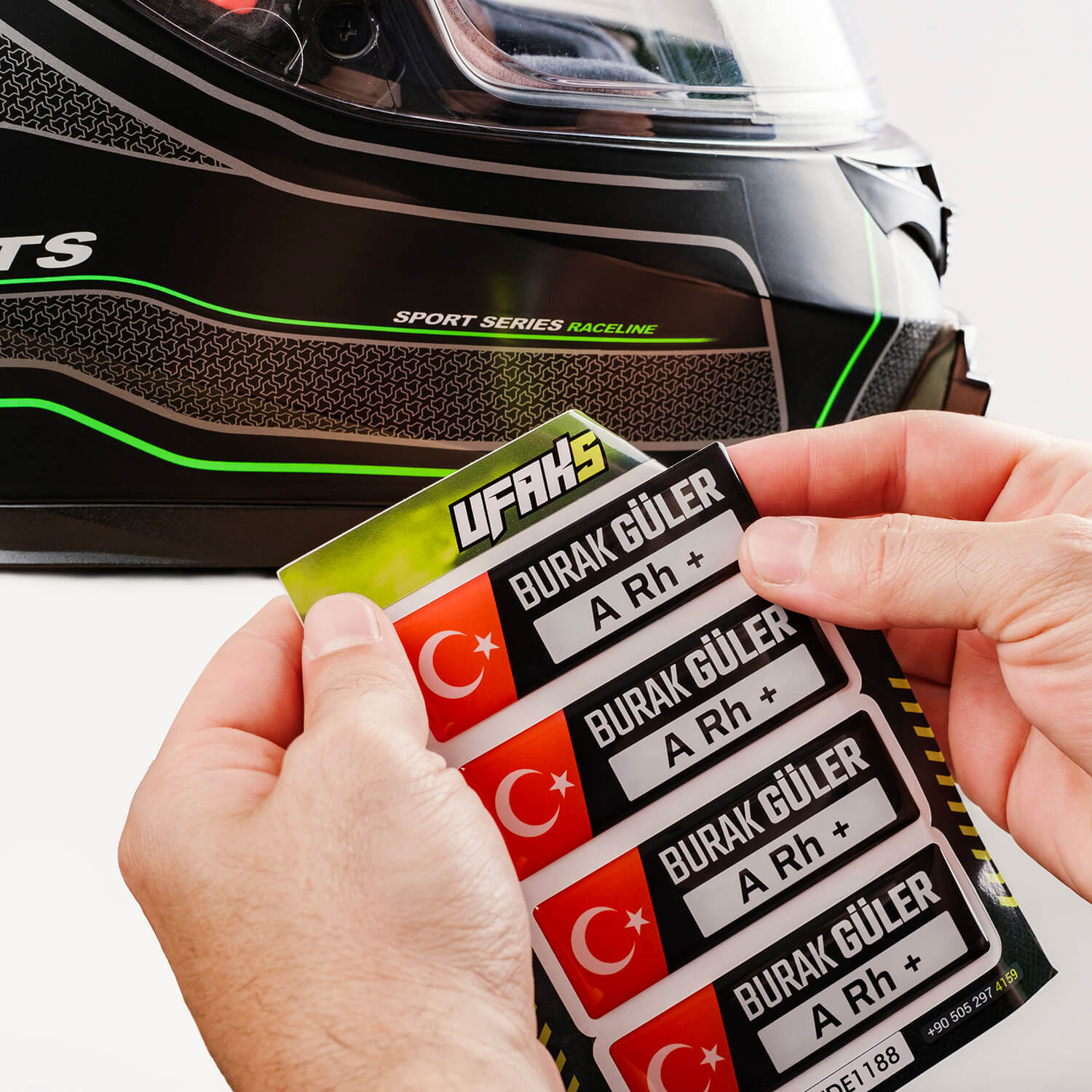 Kişiye Özel Kan Grubu, İsimlik Damla Sticker Seti (4 Adet)