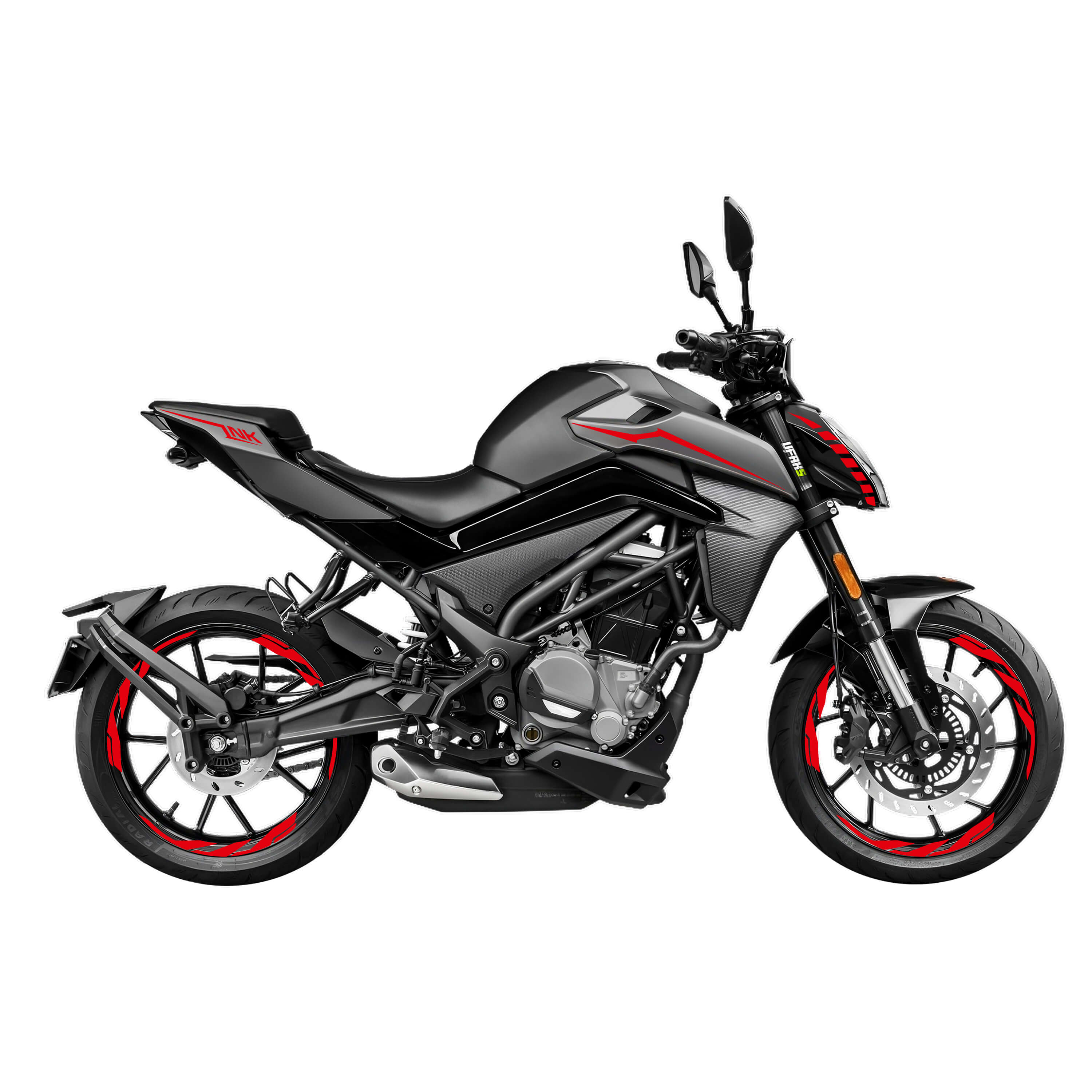 CF Moto 250 NK Sticker Seti (2023) #renk_kırmızı