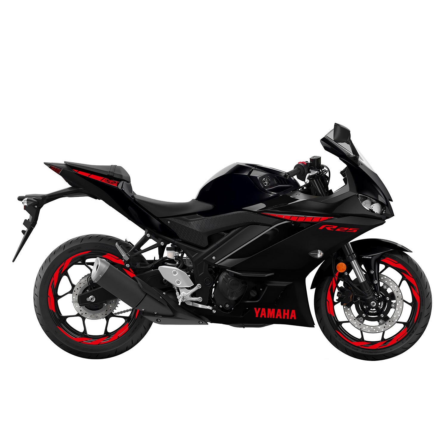 Yamaha R25 Sticker Seti (2019-2023) #renk_kırmızı