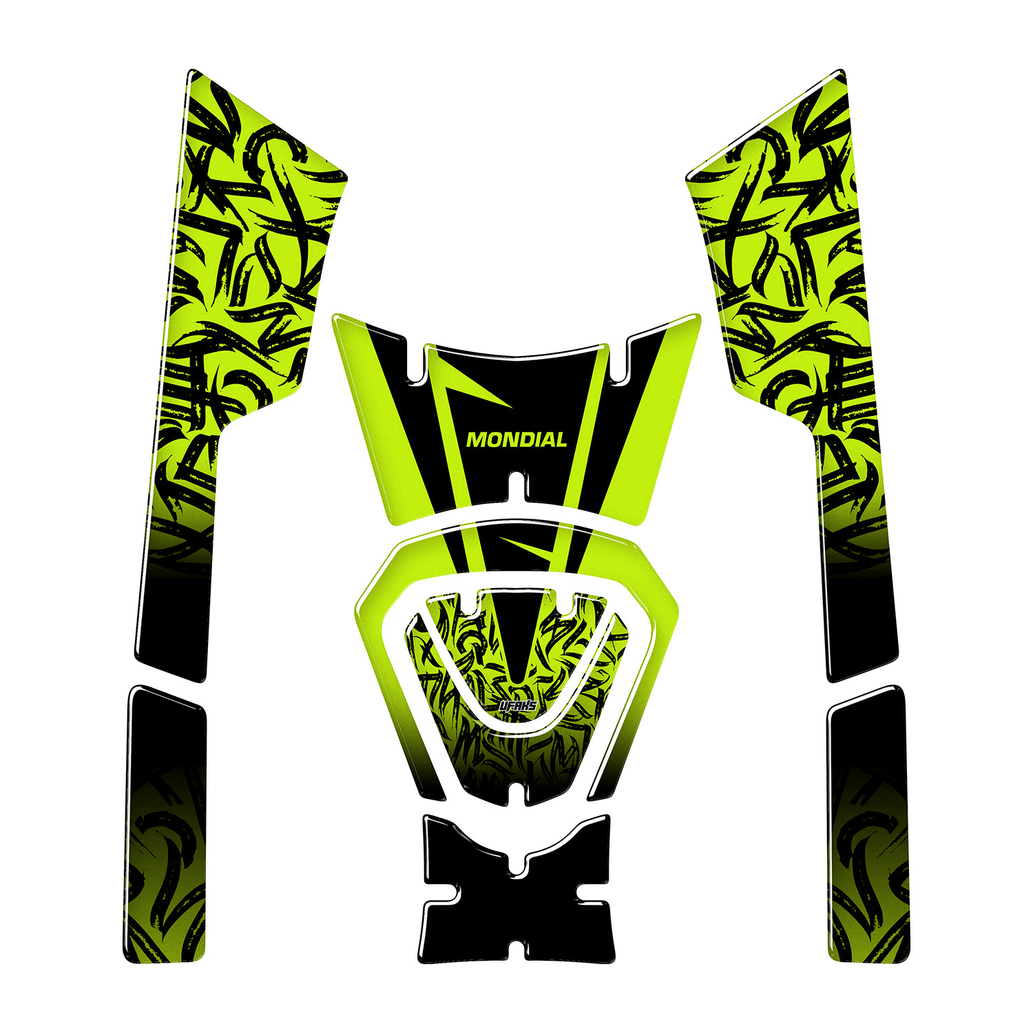 Mondial Strada 125 Street Edition Tank Pad Seti #renk_florasan sarı