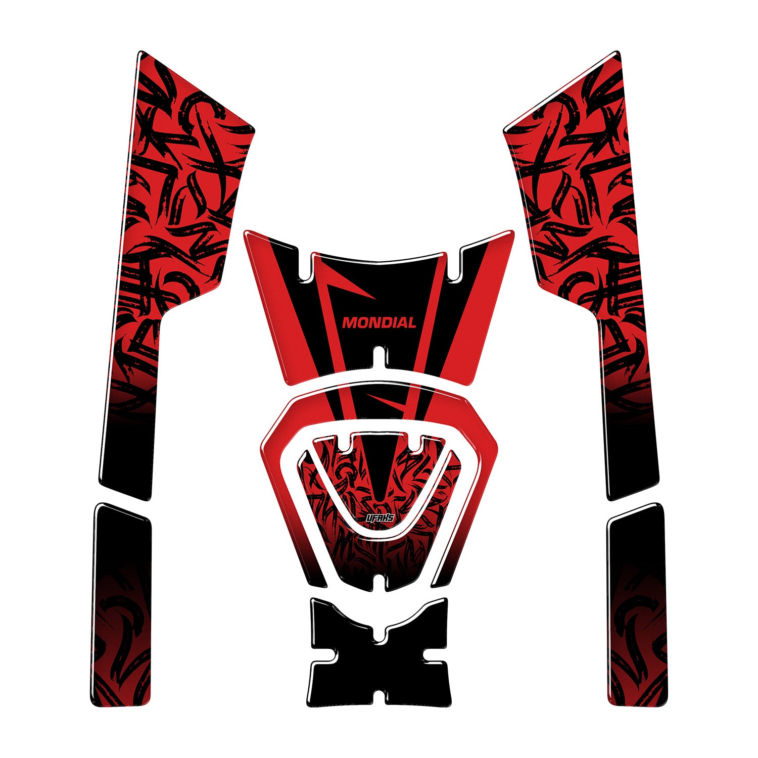 Mondial Strada 125 Street Edition Tank Pad Seti #renk_kırmızı
