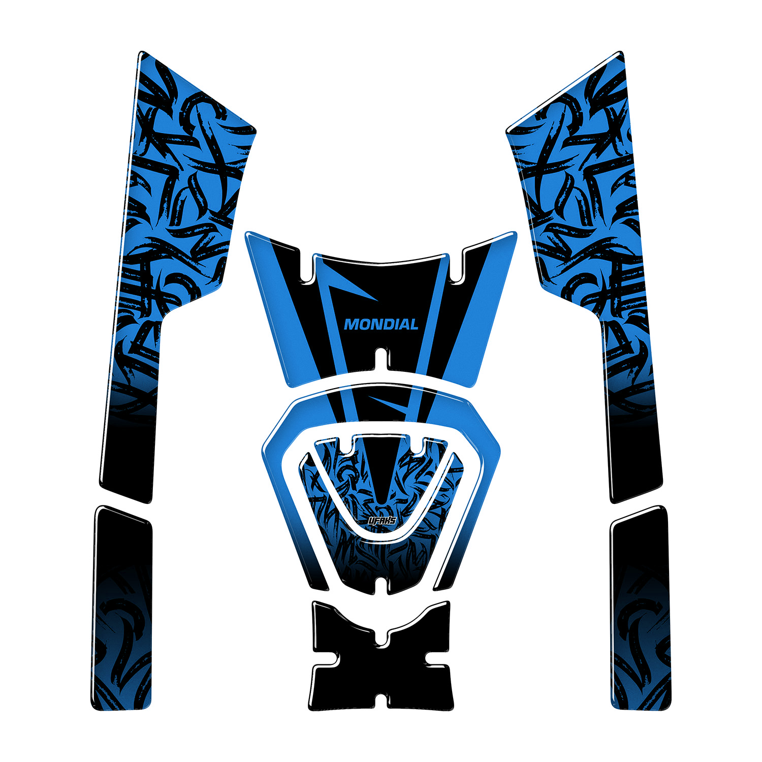 Mondial Strada 125 Street Edition Tank Pad Seti #renk_mavi