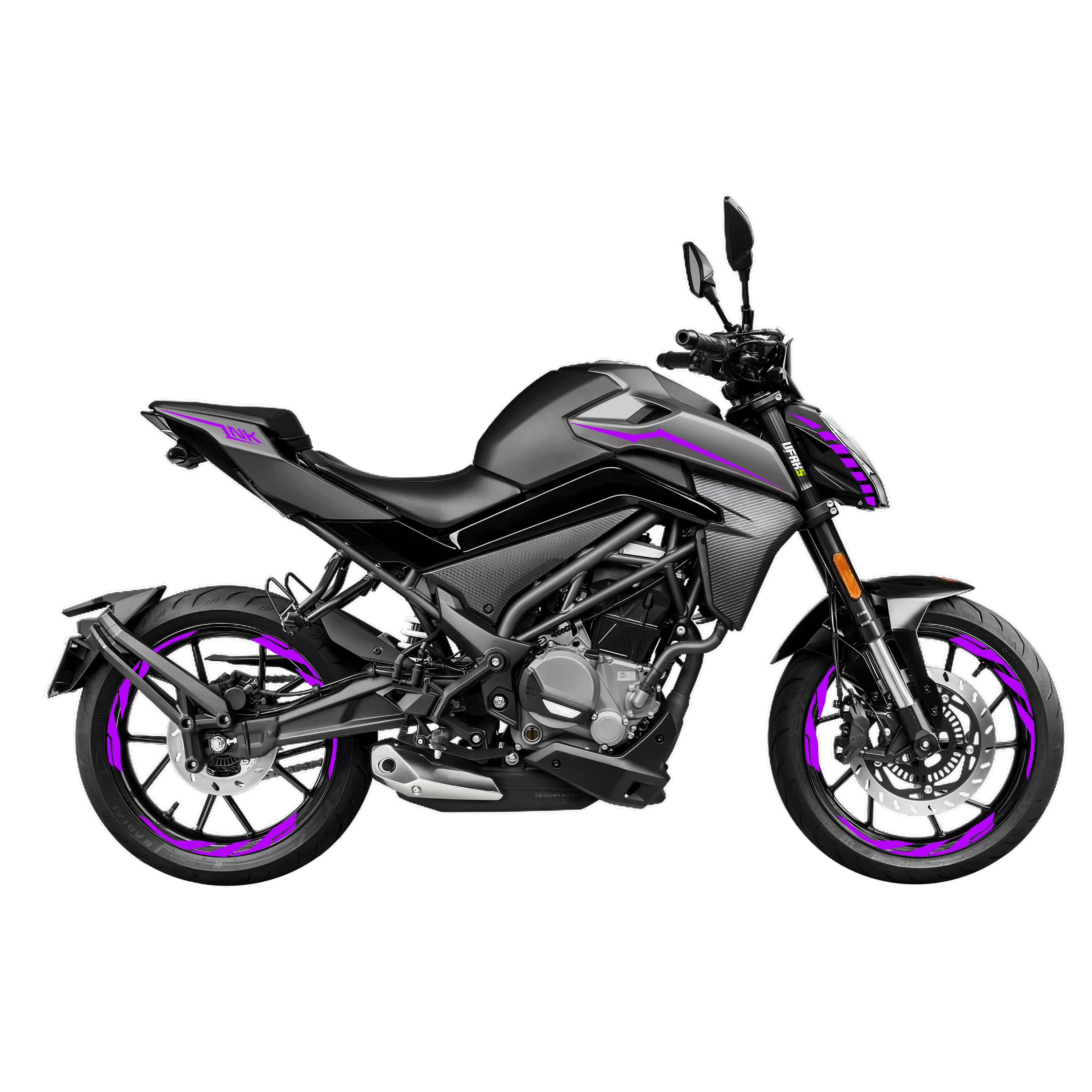 CF Moto 250 NK Sticker Seti (2023) #renk_mor