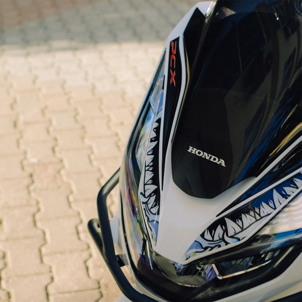 Honda PCX Angry Bloody Shark Tank Pad Set (2021-2024)