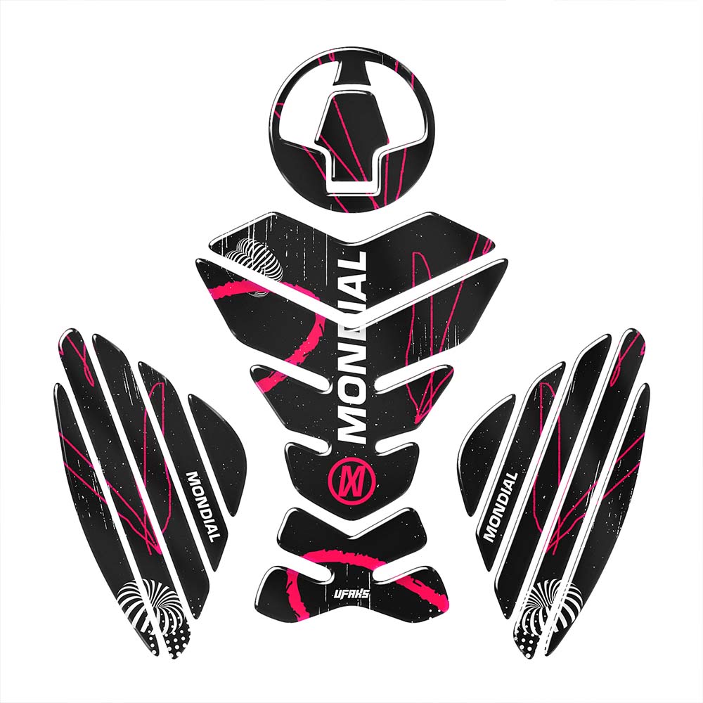 Mondial 125 Drift L Grunge Tank Pad Seti #renk_florasan pembe