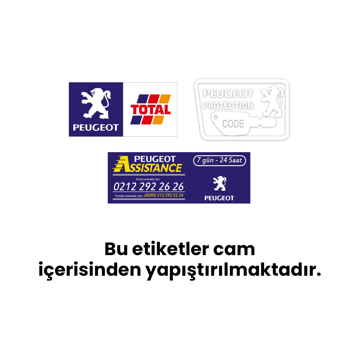 Peugeot, Pejo Uyarı Etiketleri