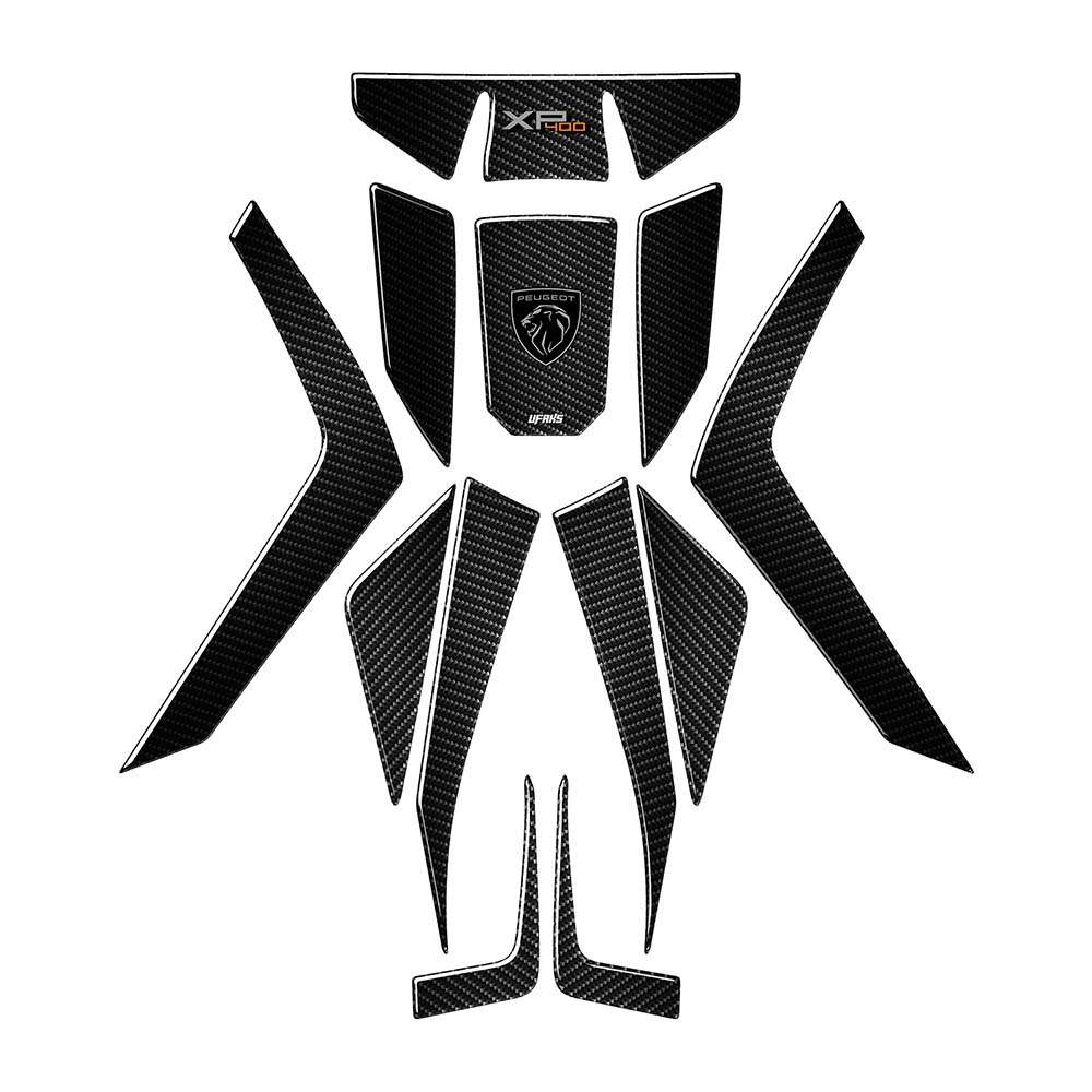 Peugeot XP 400 GT Karbon Tasarımlı Tank Pad Seti