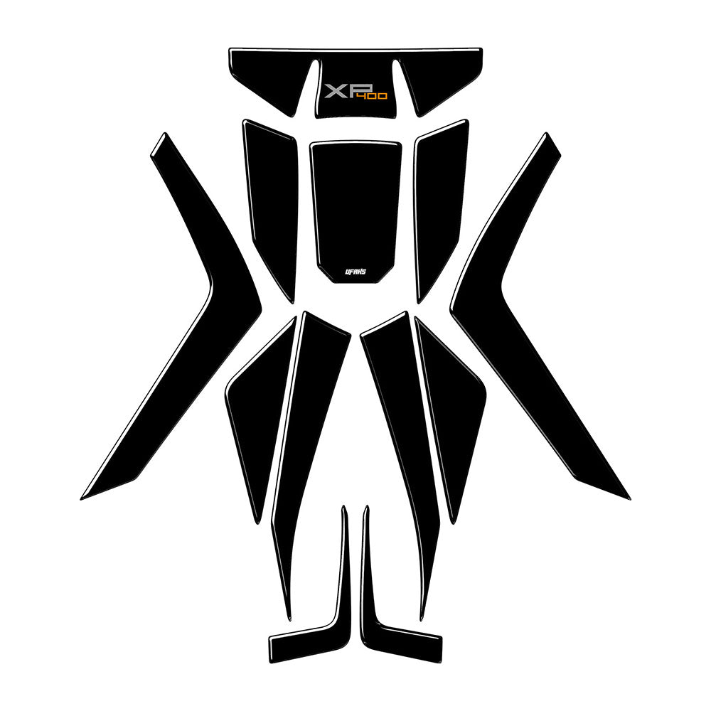 Peugeot XP 400 GT Siyah Tank Pad Seti