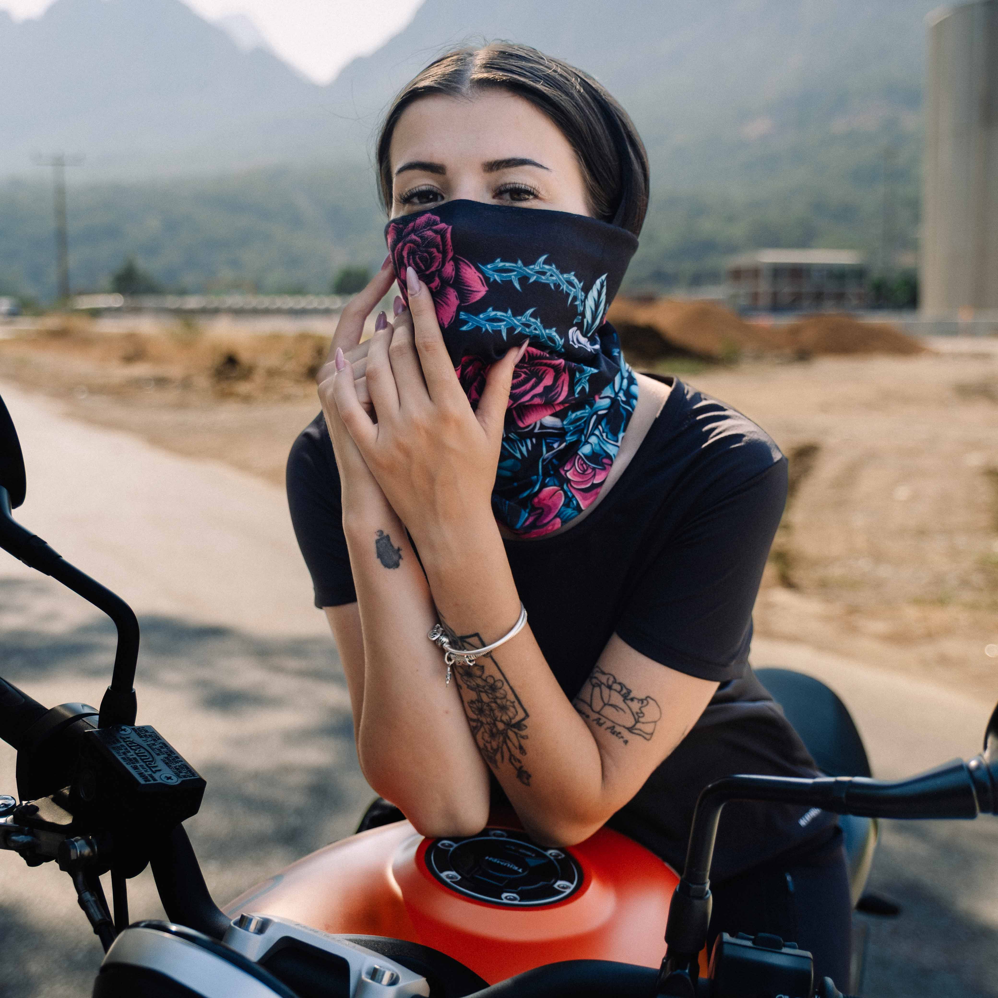 Raven & Rose Desenli Buff Bandana