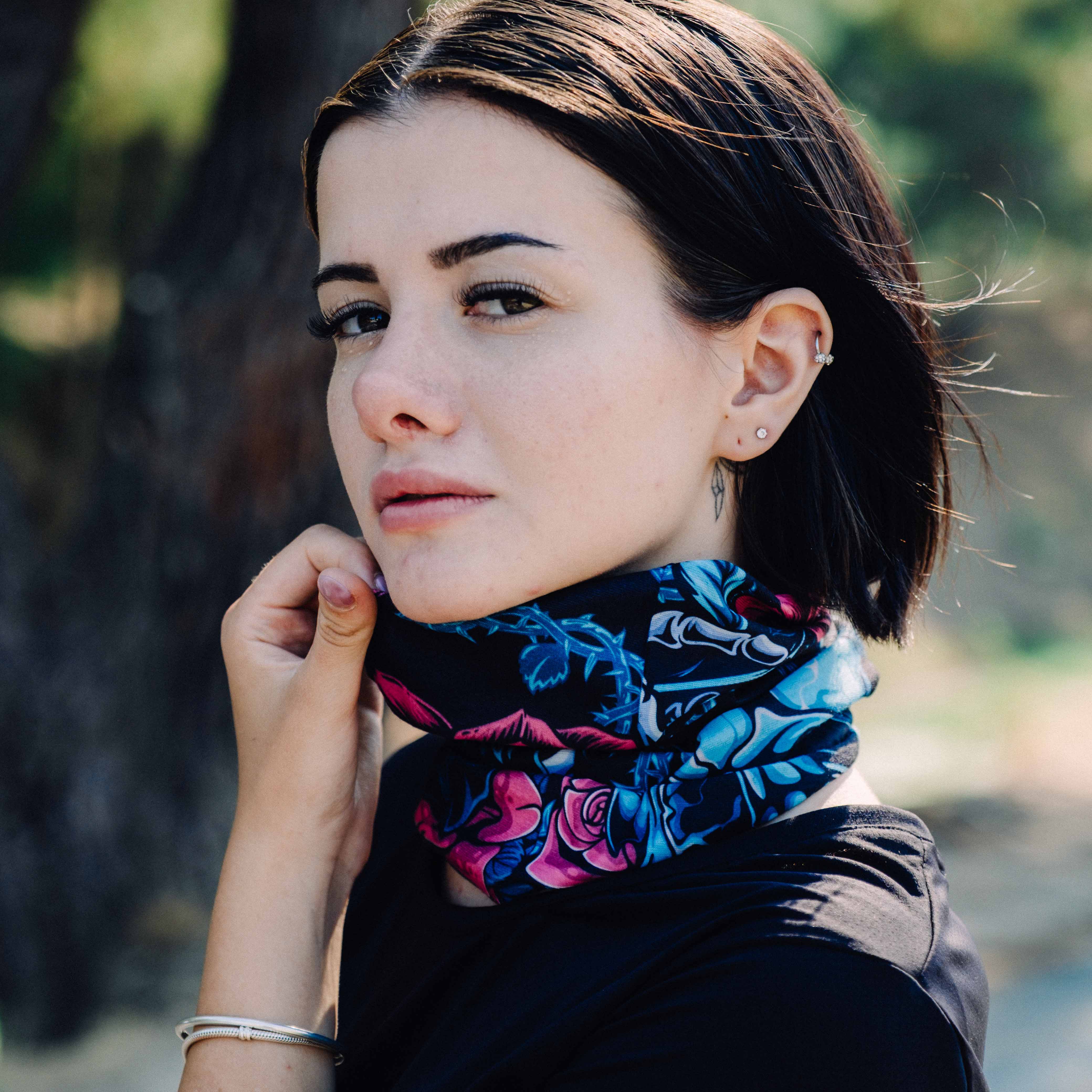 Raven & Rose Desenli Buff Bandana
