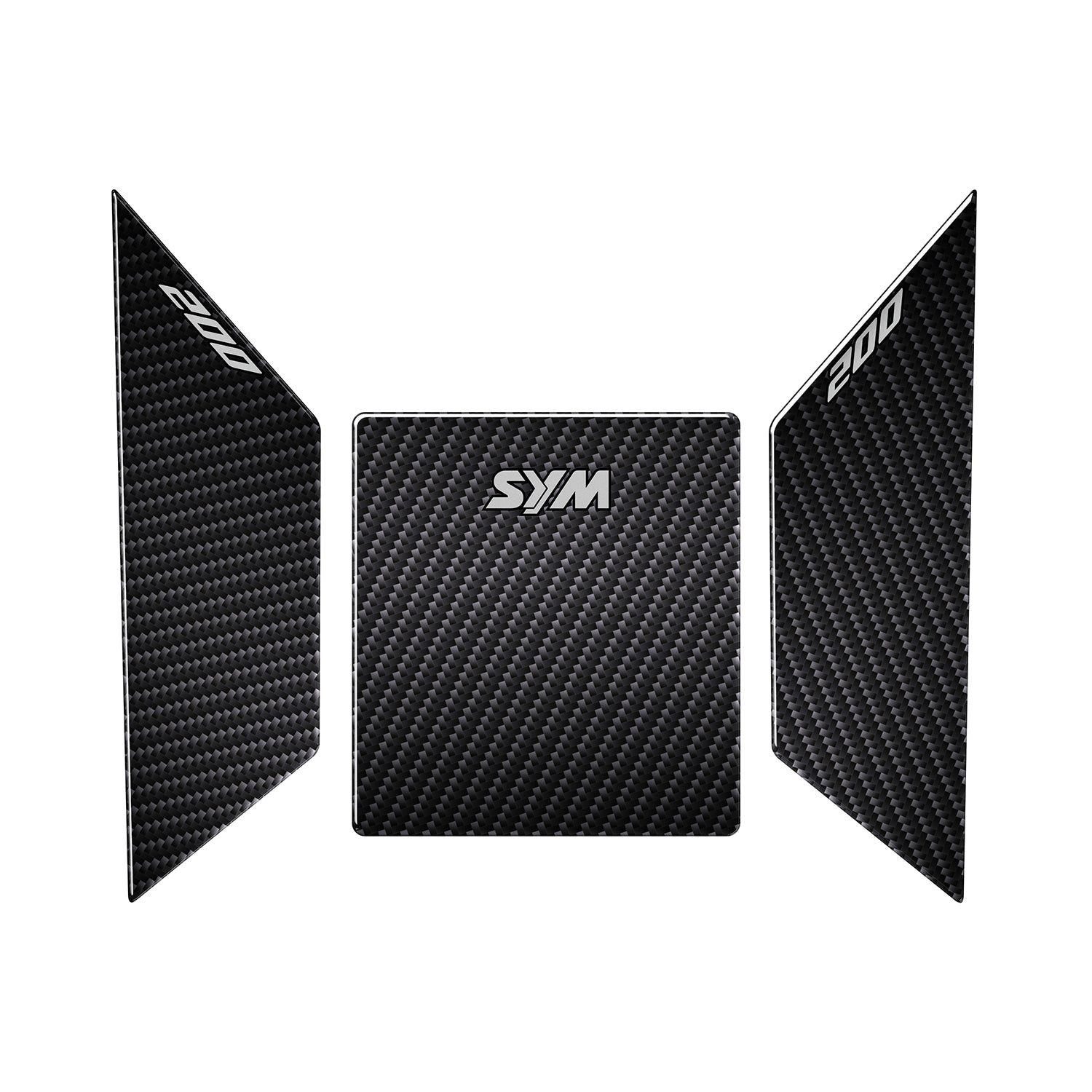 SYM Jet 14 200 Evo E5 Plus Karbon Tasarımlı Tank Pad Seti (2023-2026)