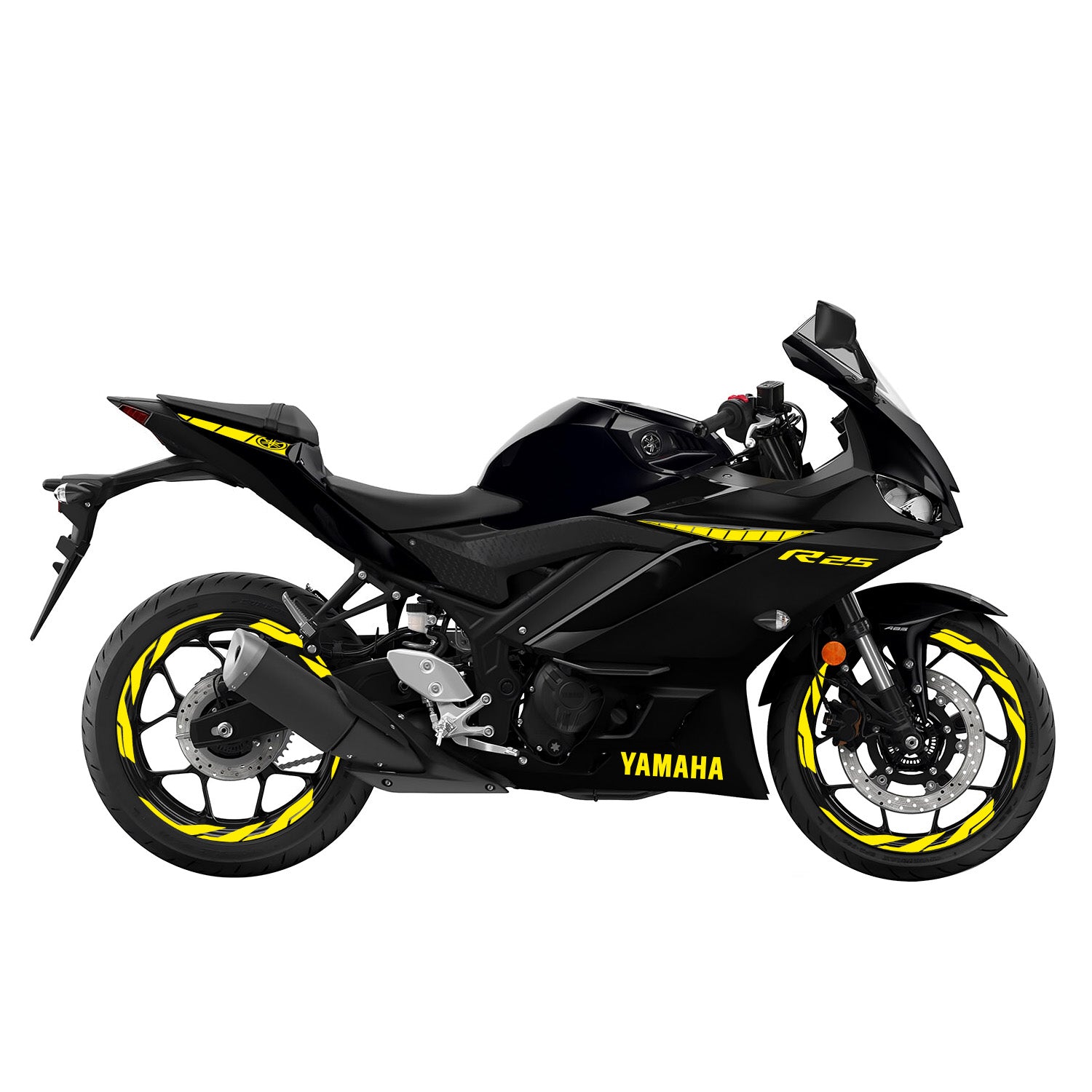 Yamaha R25 Sticker Seti (2019-2023) #renk_sarı