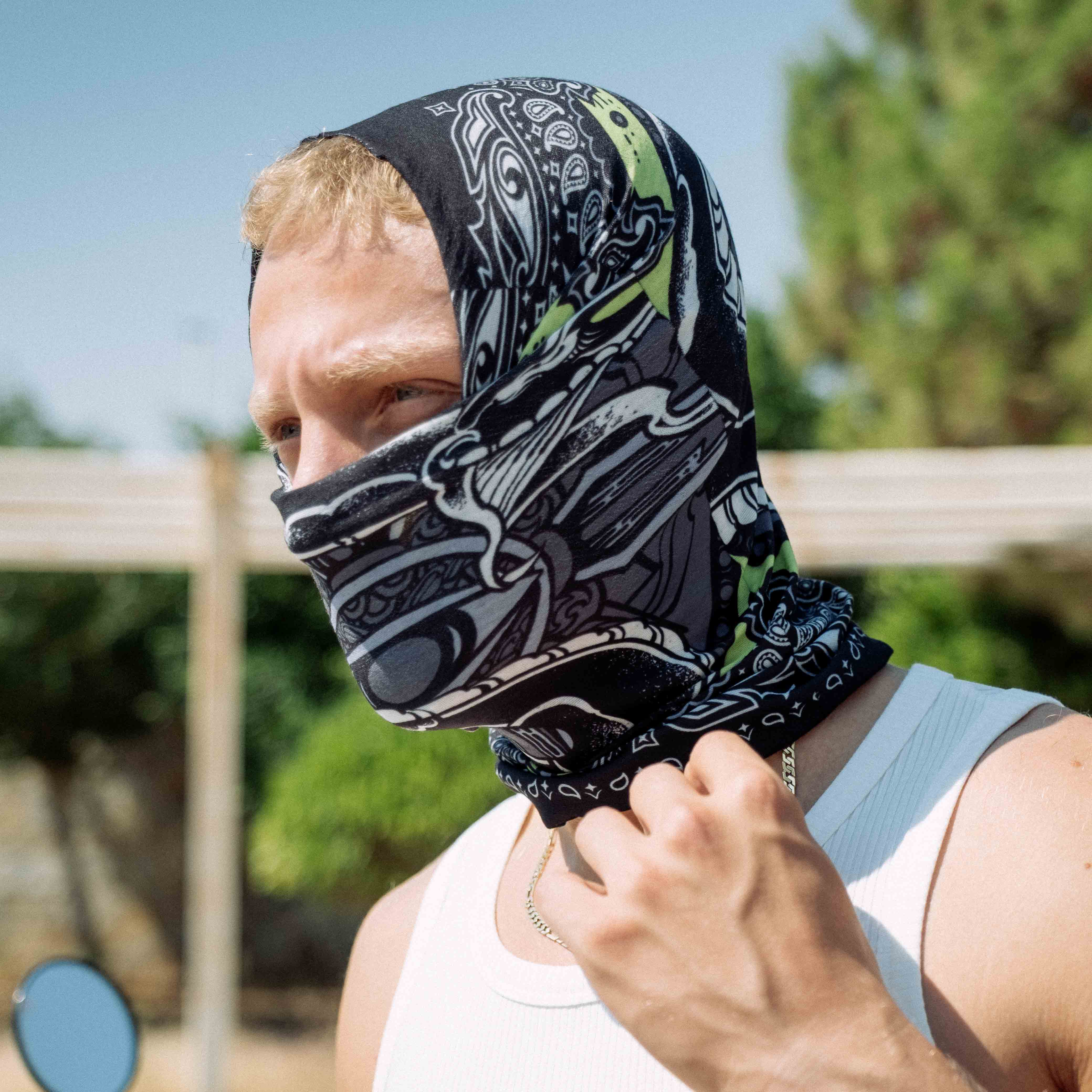 Snakebite Desenli Buff Bandana