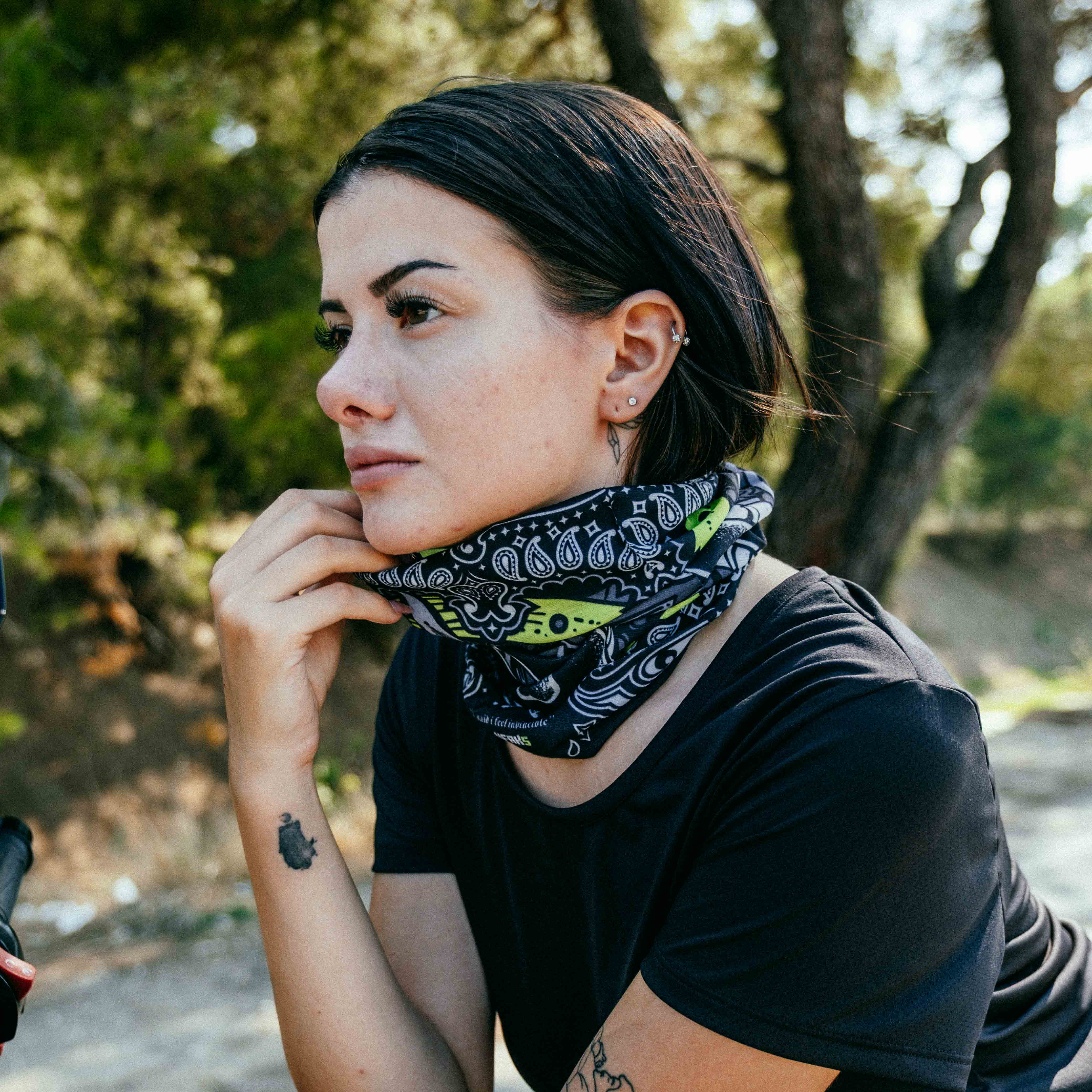 Snakebite Desenli Buff Bandana