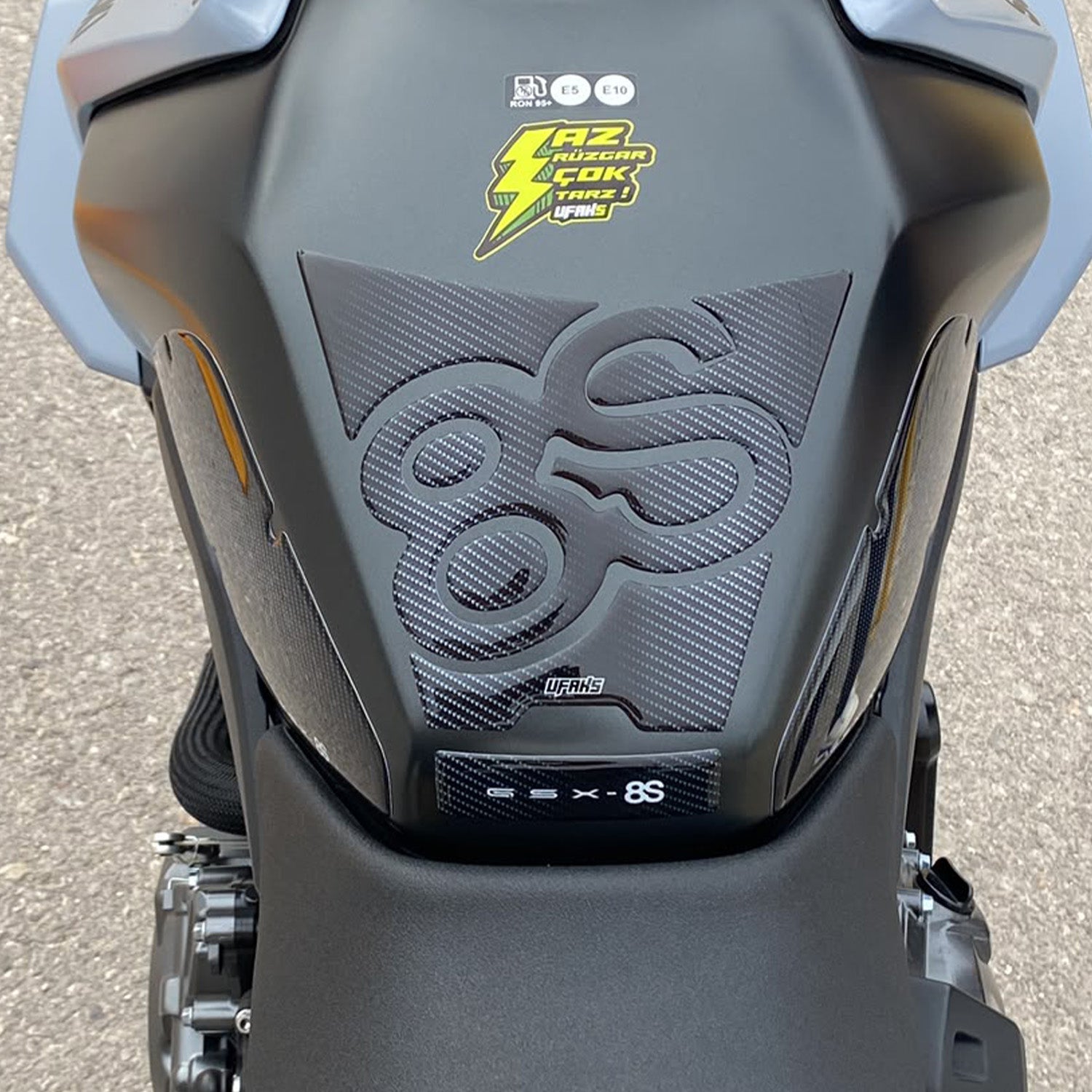 Suzuki GSX-8S Karbon Zeminli Tank Pad Set (2023-2025)