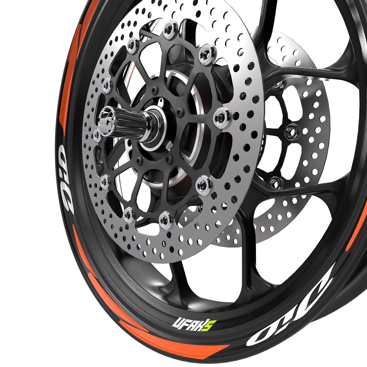 Honda Dio Parçalı Jant Şeridi #renk_turuncu